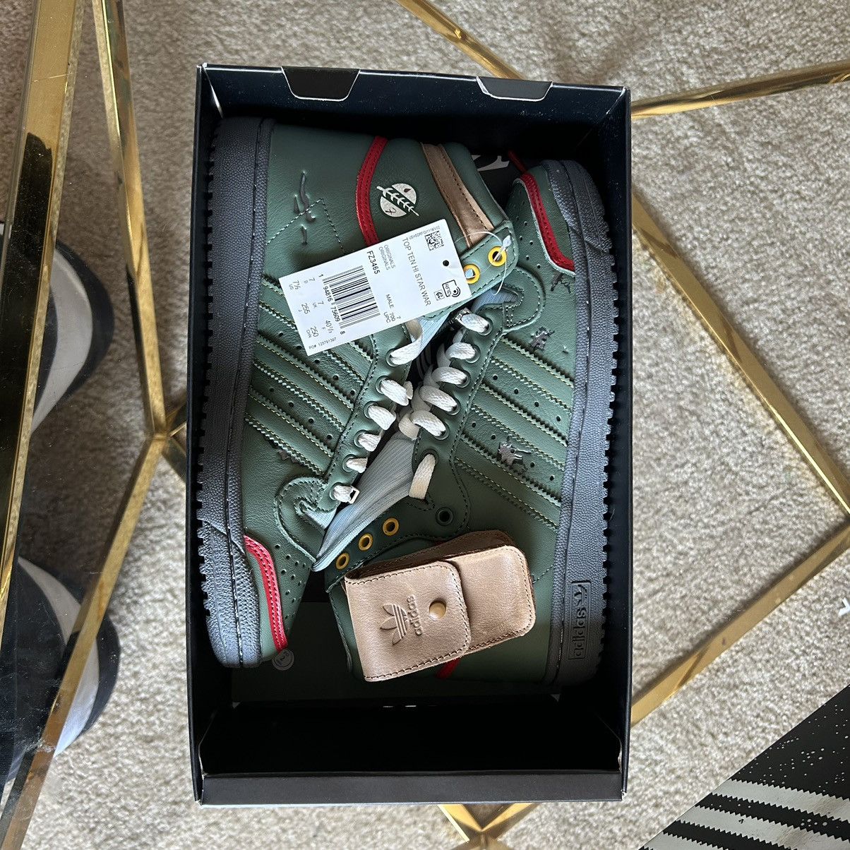 Adidas × Star Wars 2020 EMPiRE STRiKES BACK BOBA FETT TOP TEN Hi POUCH FZ3465 Size US 7.5 / EU 40-41 - 7 Thumbnail