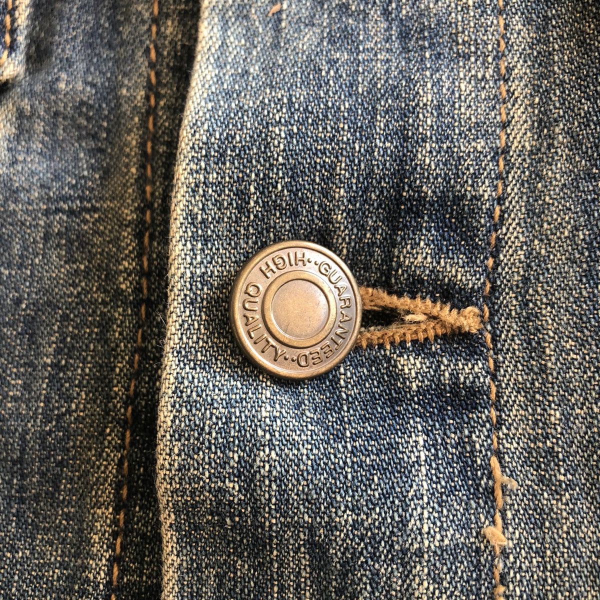 Japanese Brand Vintage 90's Trucker Jacket Denim Size US XS / EU 42 / 0 - 11 Thumbnail