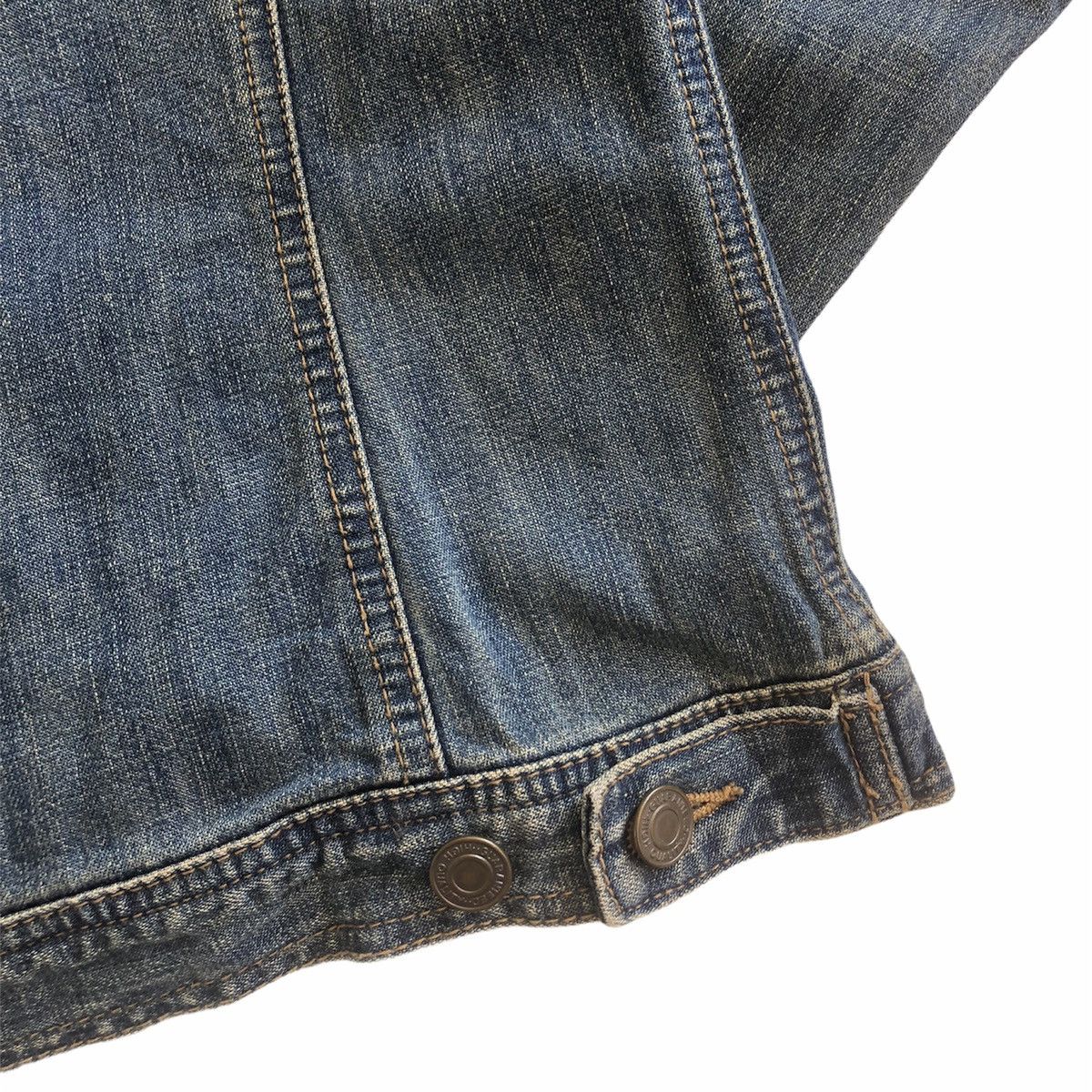 Japanese Brand Vintage 90's Trucker Jacket Denim Size US XS / EU 42 / 0 - 7 Thumbnail