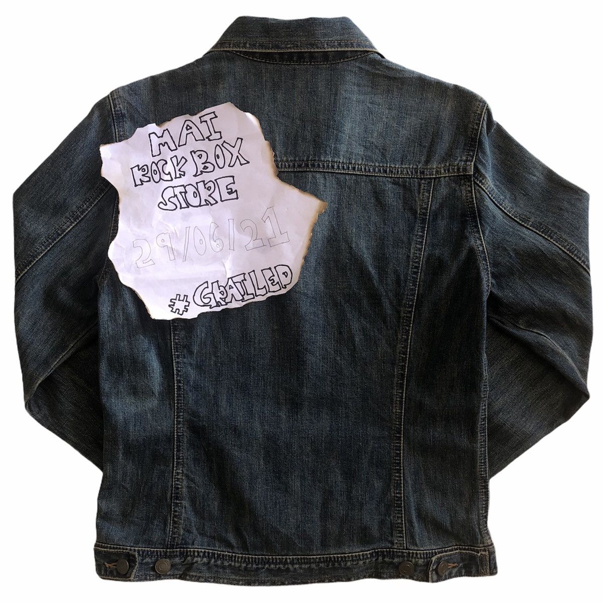 Japanese Brand Vintage 90's Trucker Jacket Denim Size US XS / EU 42 / 0 - 5 Thumbnail
