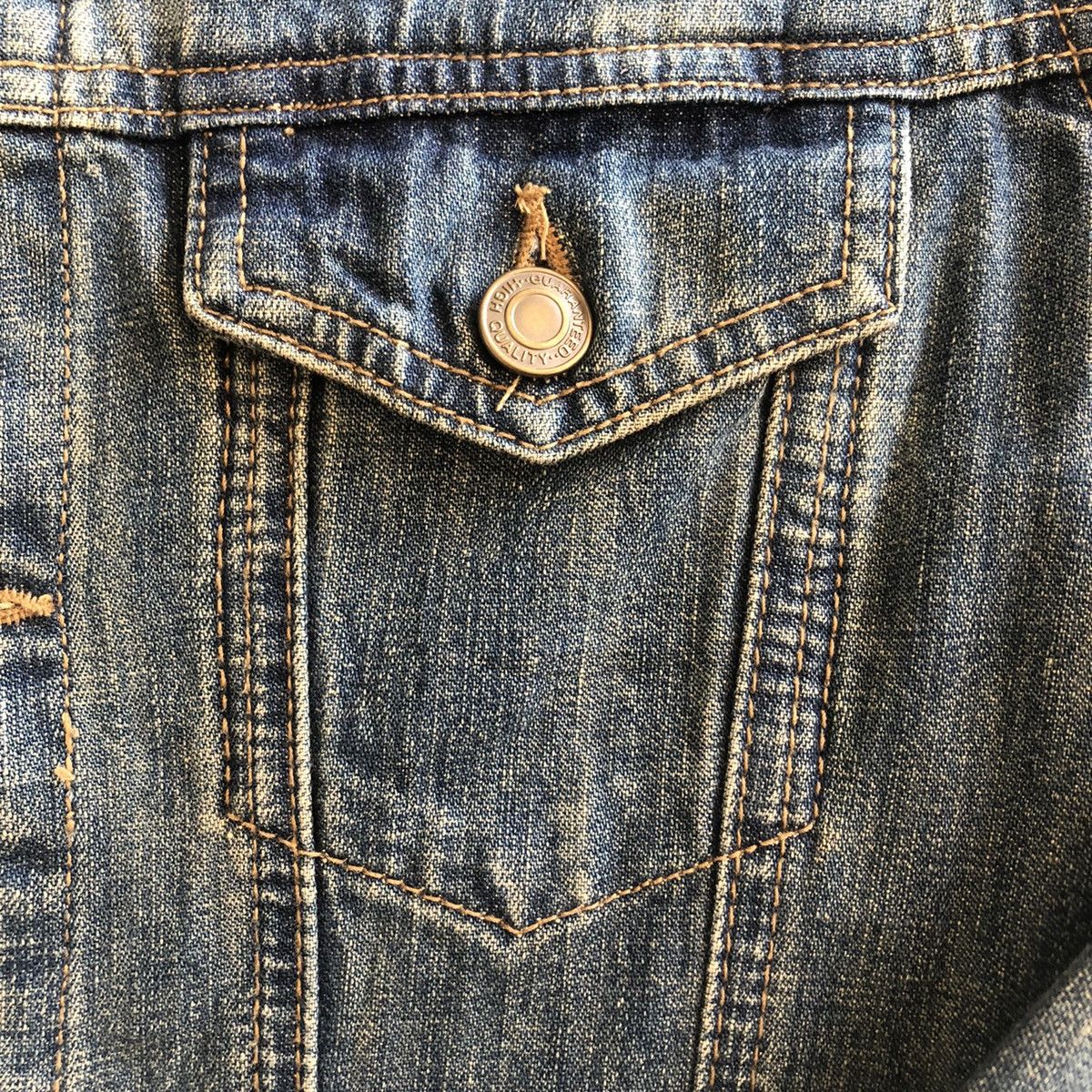 Japanese Brand Vintage 90's Trucker Jacket Denim Size US XS / EU 42 / 0 - 10 Thumbnail