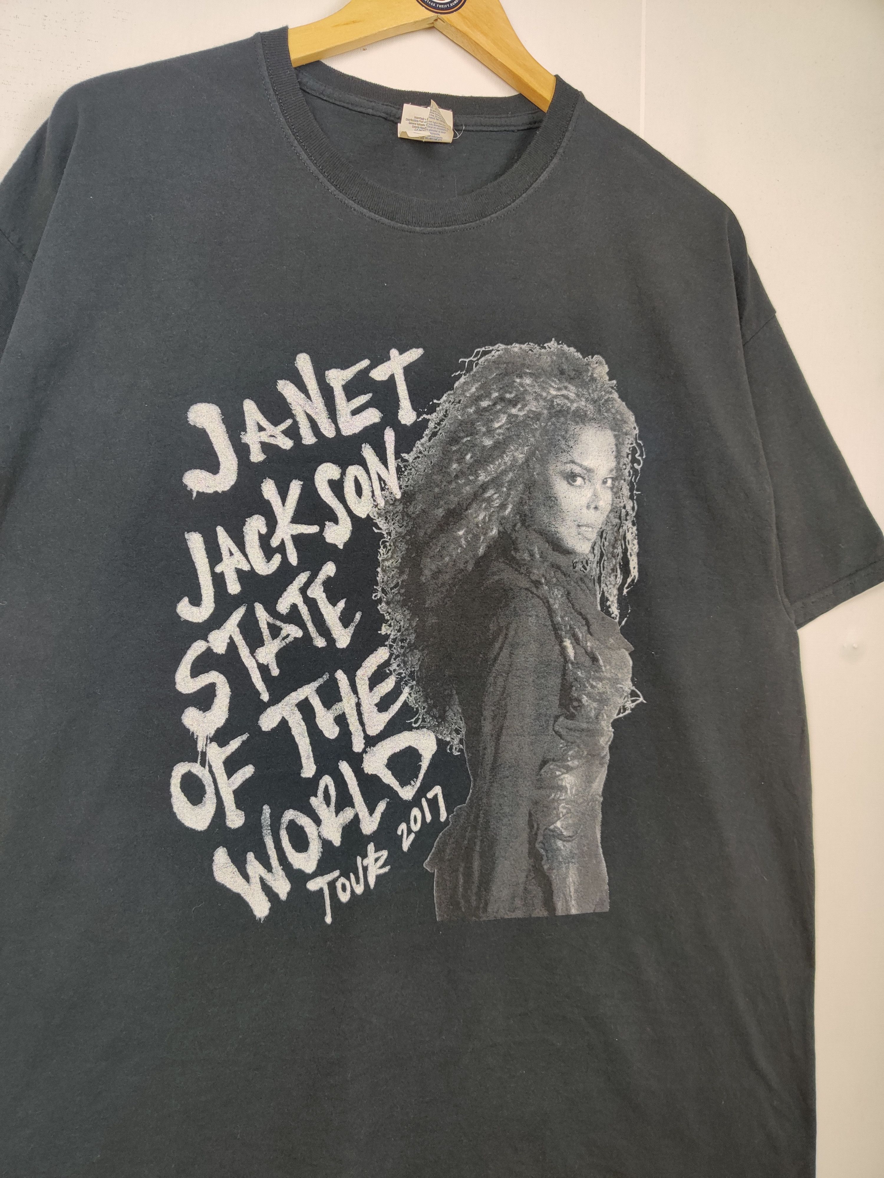 Band Tees Vintage Janet Jackson State Of The World Tour Tee Tshirt Size US XL / EU 56 / 4 - 3 Thumbnail