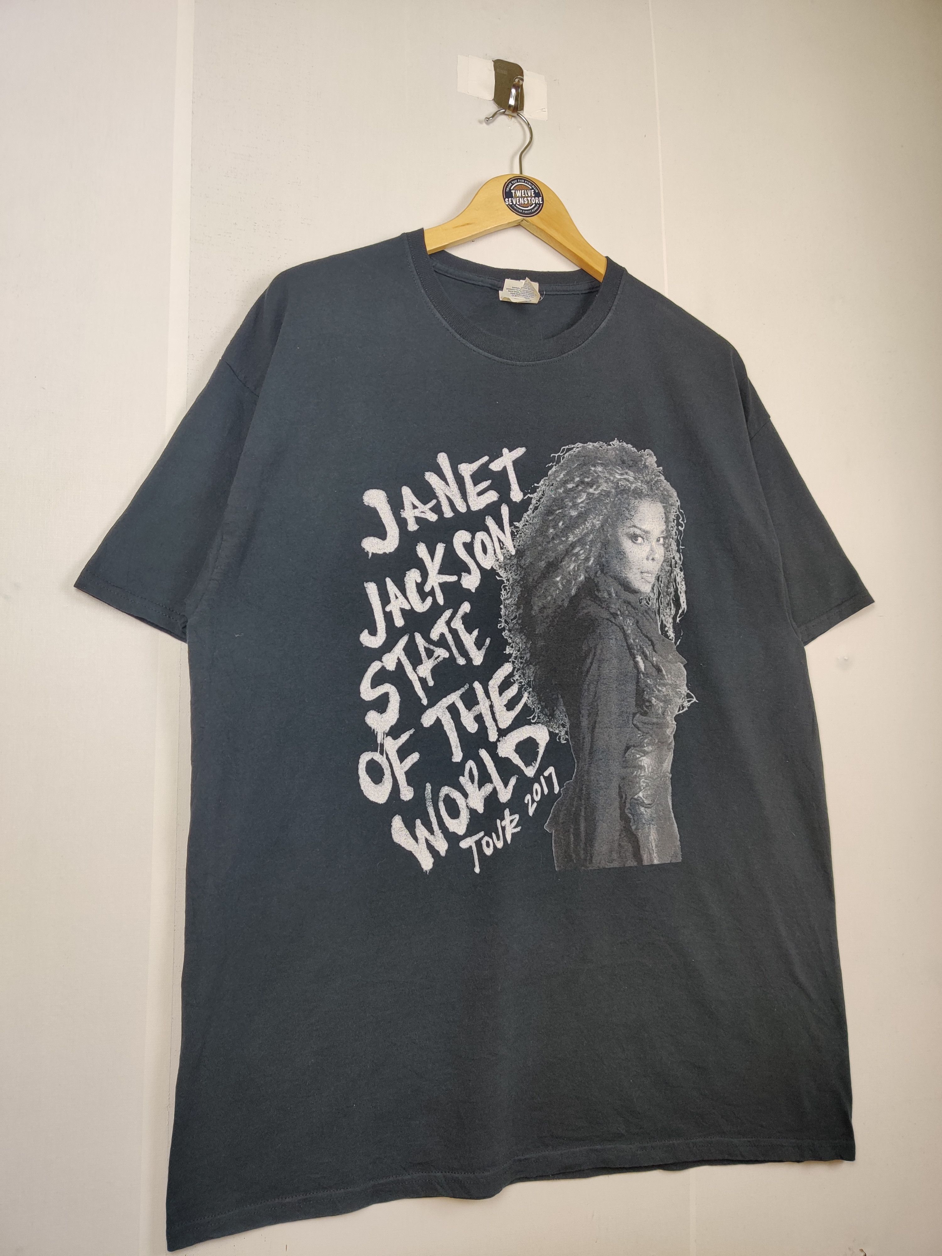 Band Tees Vintage Janet Jackson State Of The World Tour Tee Tshirt Size US XL / EU 56 / 4 - 4 Thumbnail