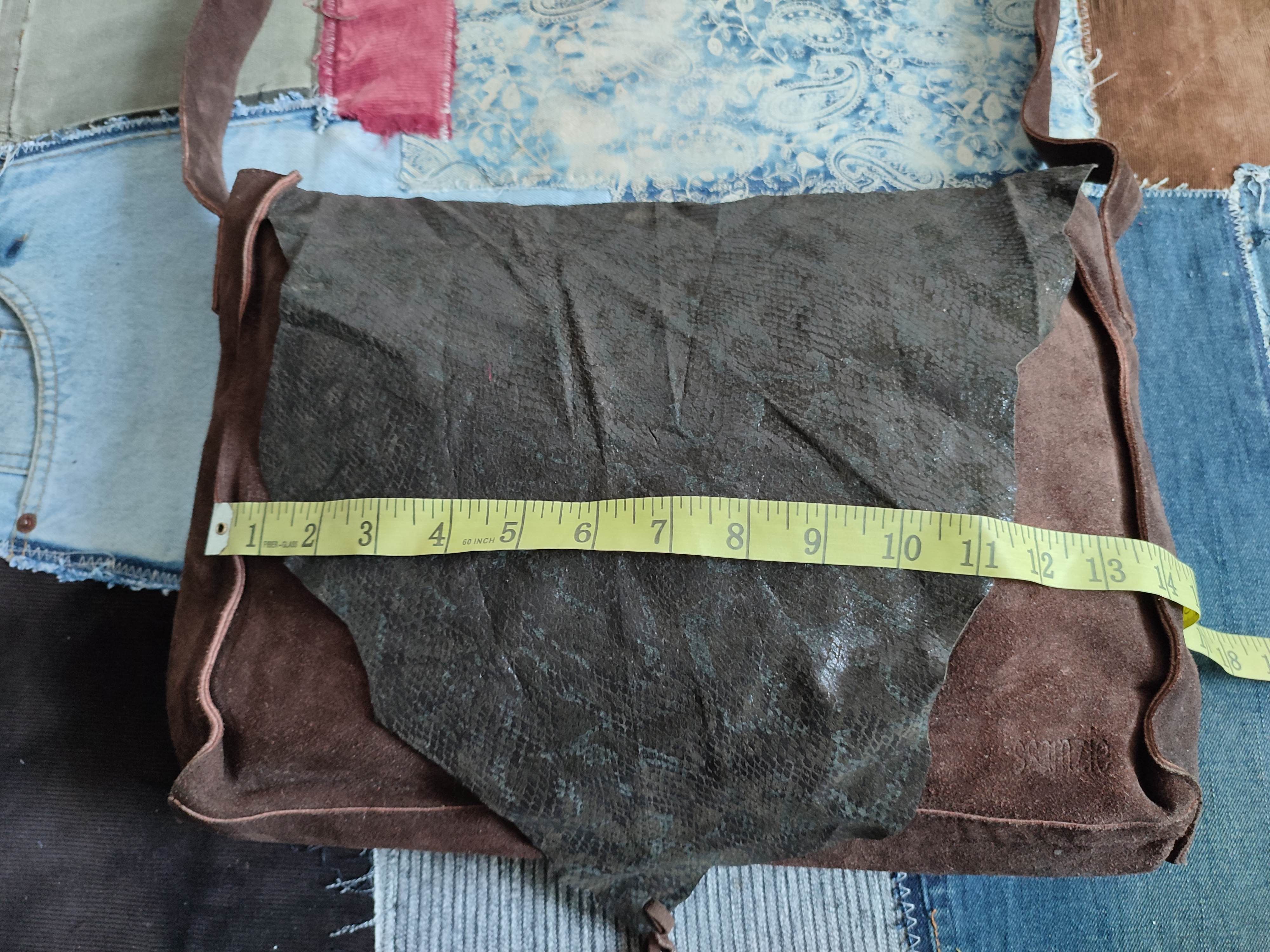 Leather 🔥Ssamzie Leather Suede Crossbody bag Size ONE SIZE - 13 Thumbnail