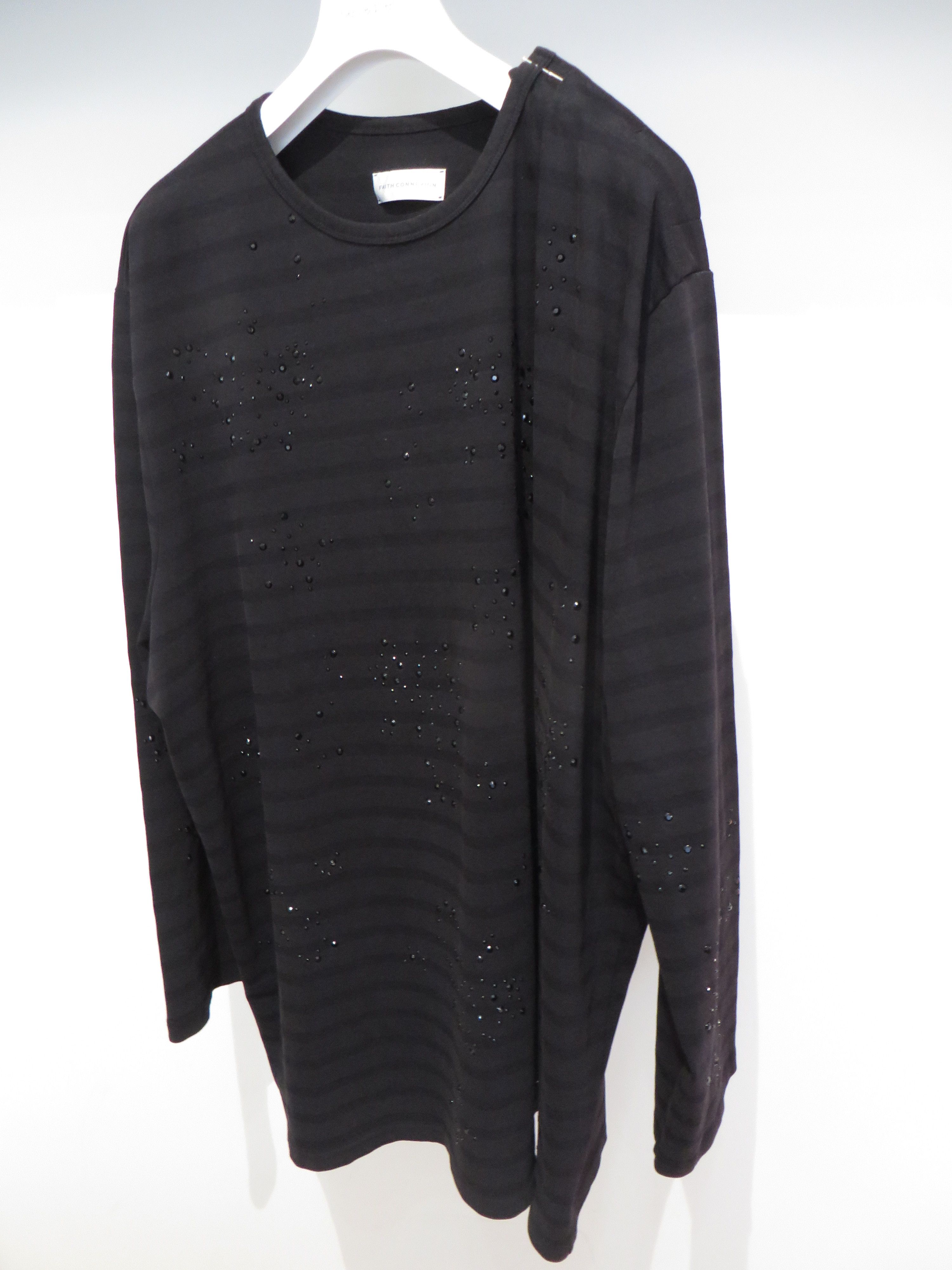 Faith Connexion Embellished striped sweatshirt Size US M / EU 48-50 / 2 - 5 Thumbnail