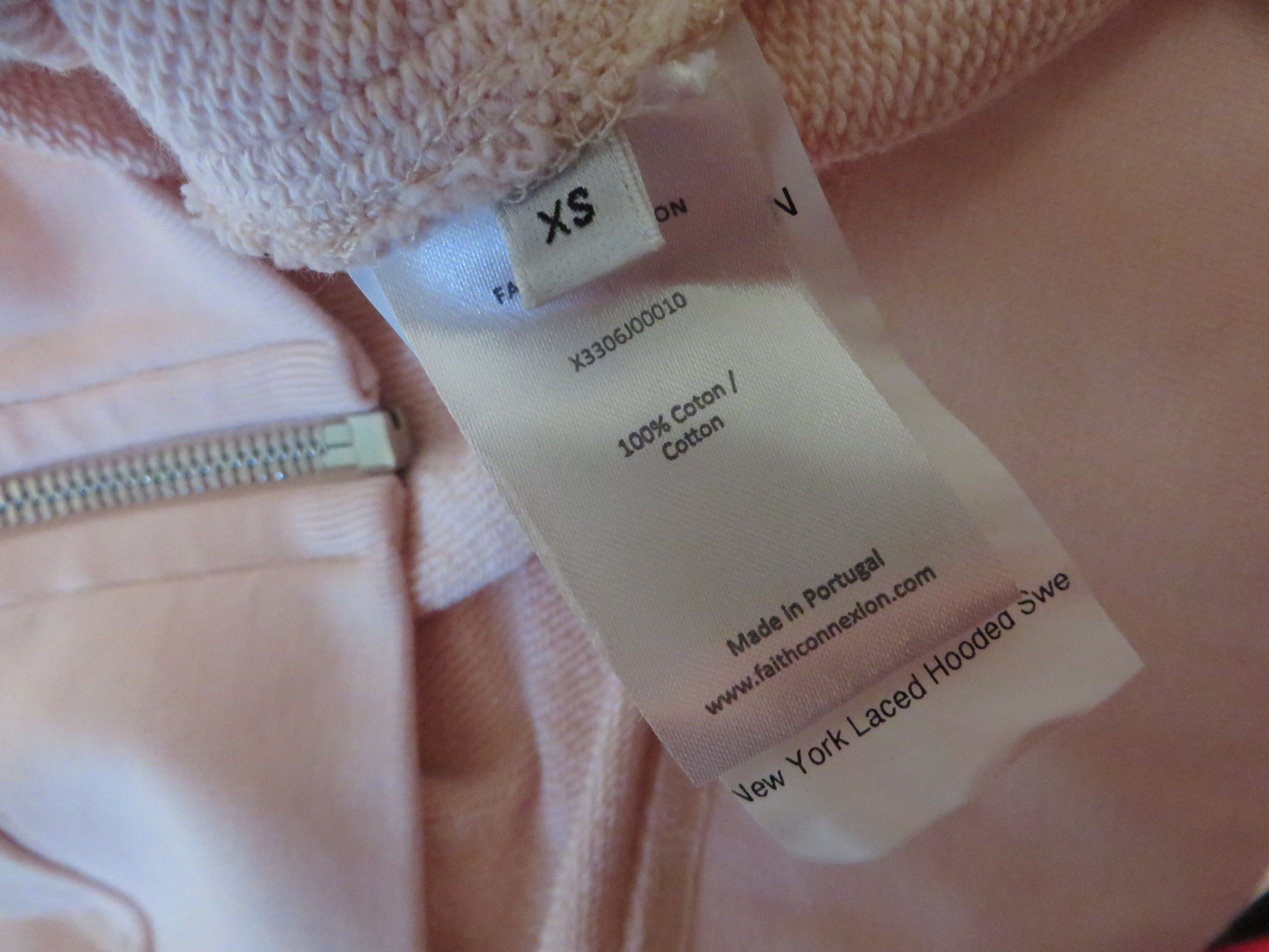 Faith Connexion Pink printed lace hoodie Size US XS / EU 42 / 0 - 8 Thumbnail