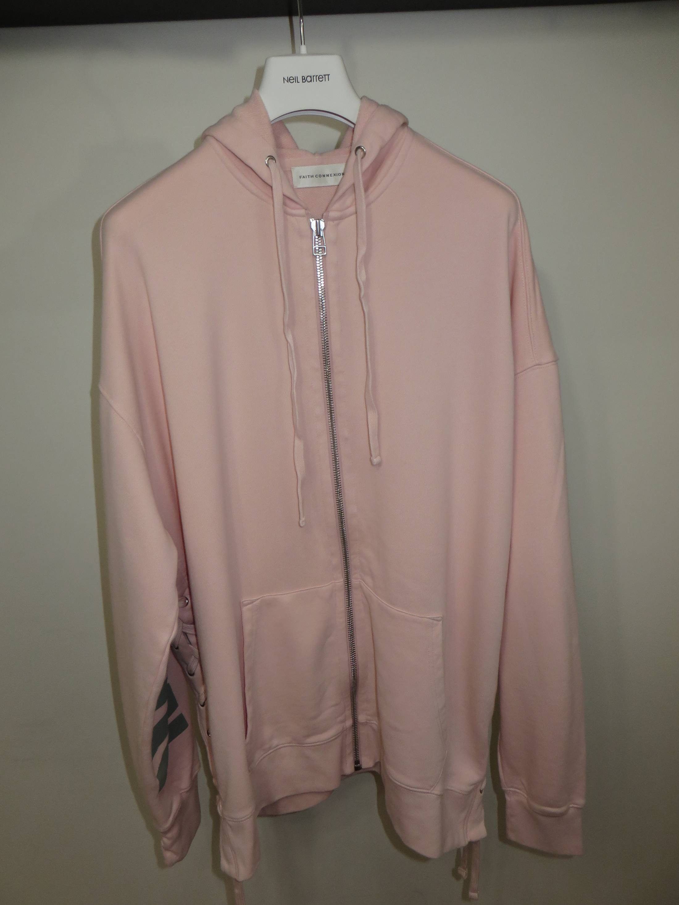 Faith Connexion Pink printed lace hoodie Size US XS / EU 42 / 0 - 4 Thumbnail