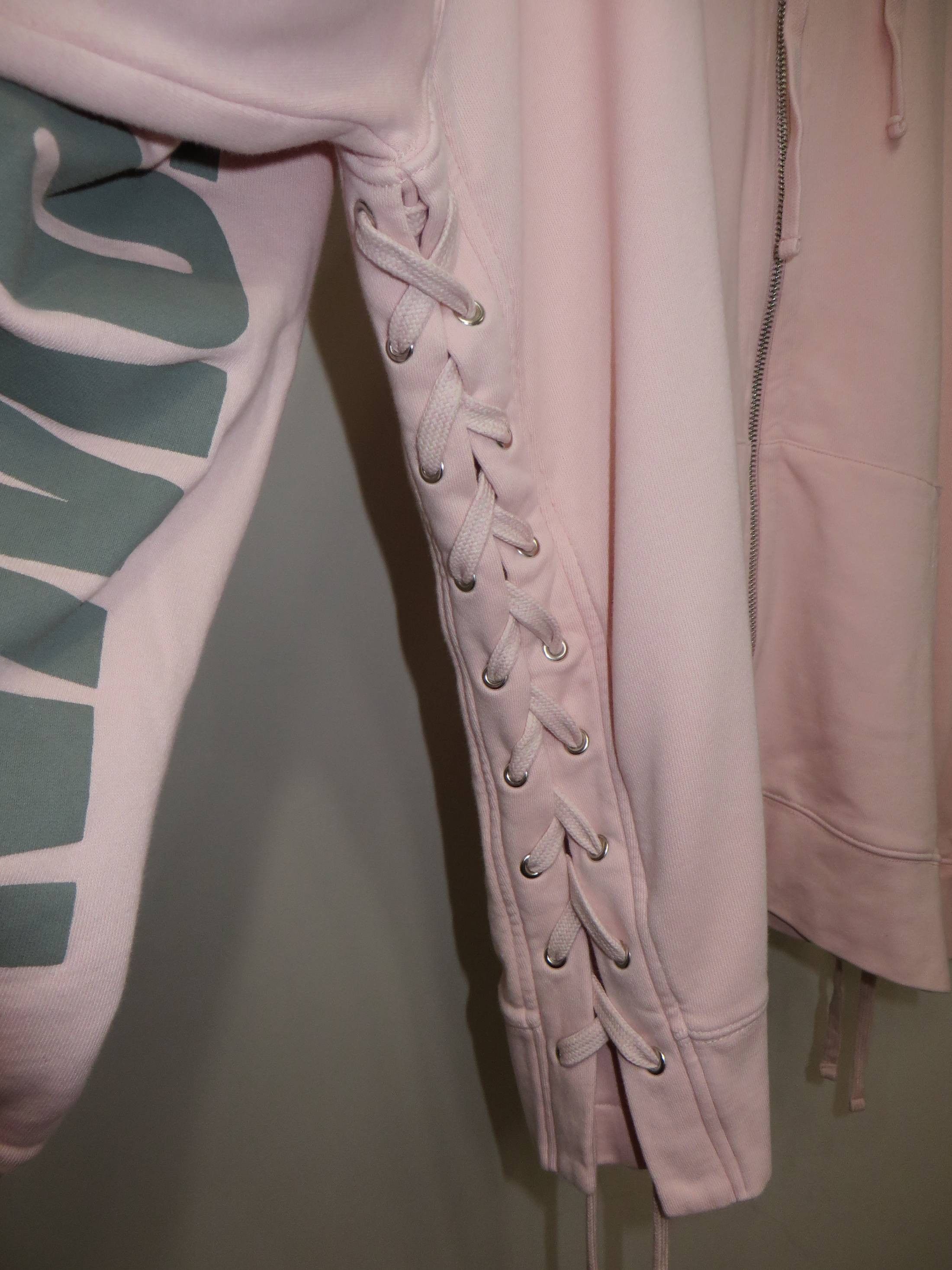Faith Connexion Pink printed lace hoodie Size US XS / EU 42 / 0 - 6 Thumbnail