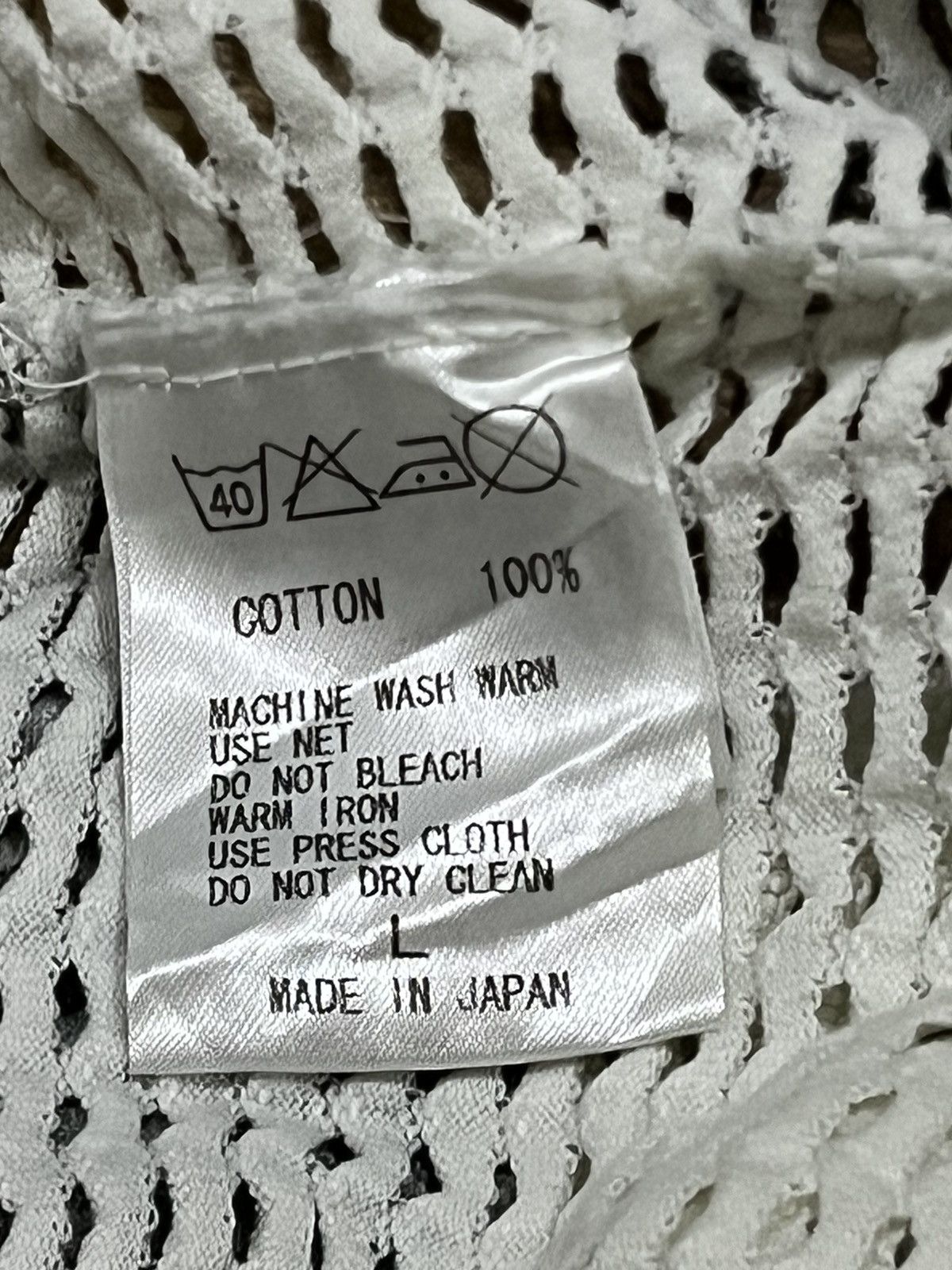 If Six Was Nine × Japanese Brand × Le Grande Bleu (L.G.B.) Vintage Japanese Knit Mesh Style Sweater Size US M / EU 48-50 / 2 - 11 Thumbnail