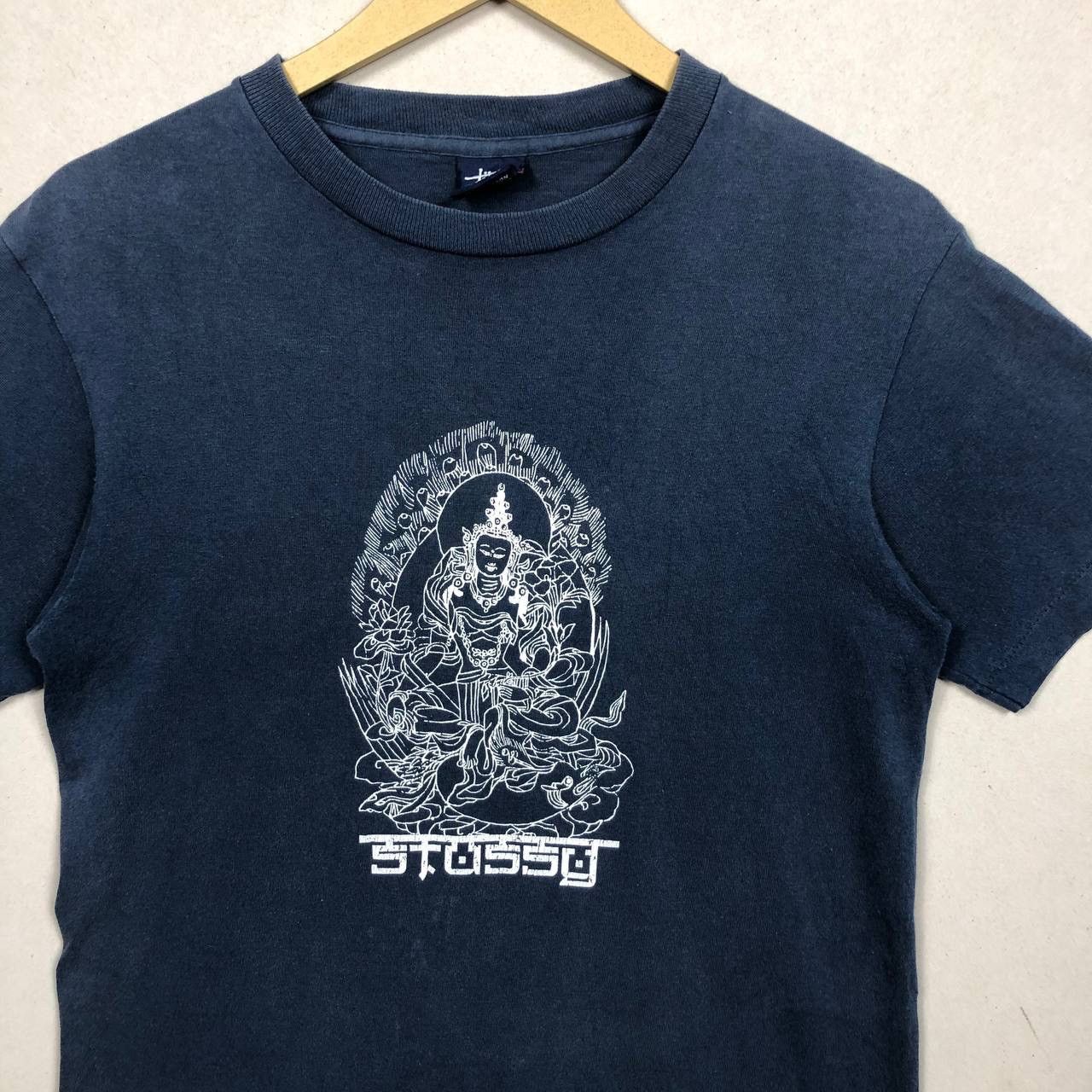 Stussy 90s Thrashed Stussy Buddha USA Sun Faded Tshirt ERD Grunge Size US S / EU 44-46 / 1 - 3 Thumbnail