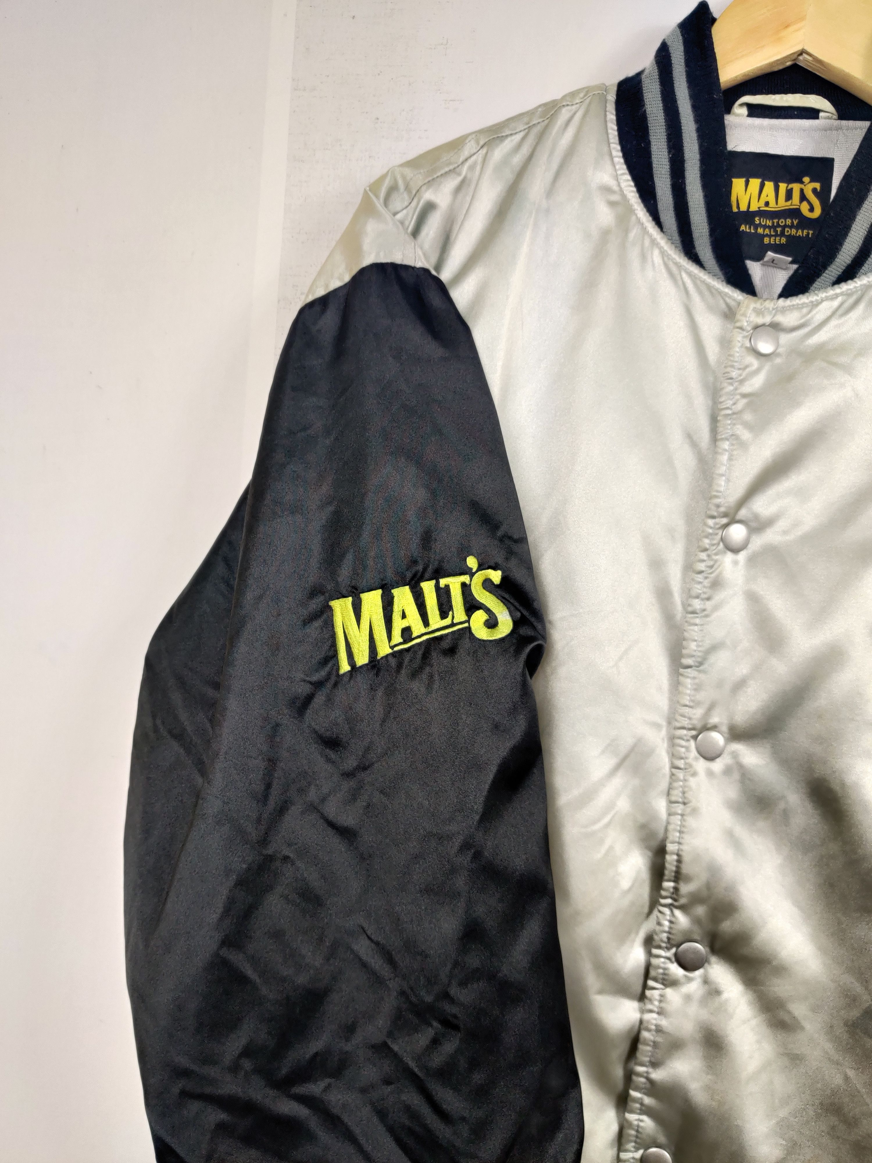 MLB Vintage Malt's Baseball Team Bomber Jacket Size US L / EU 52-54 / 3 - 5 Thumbnail