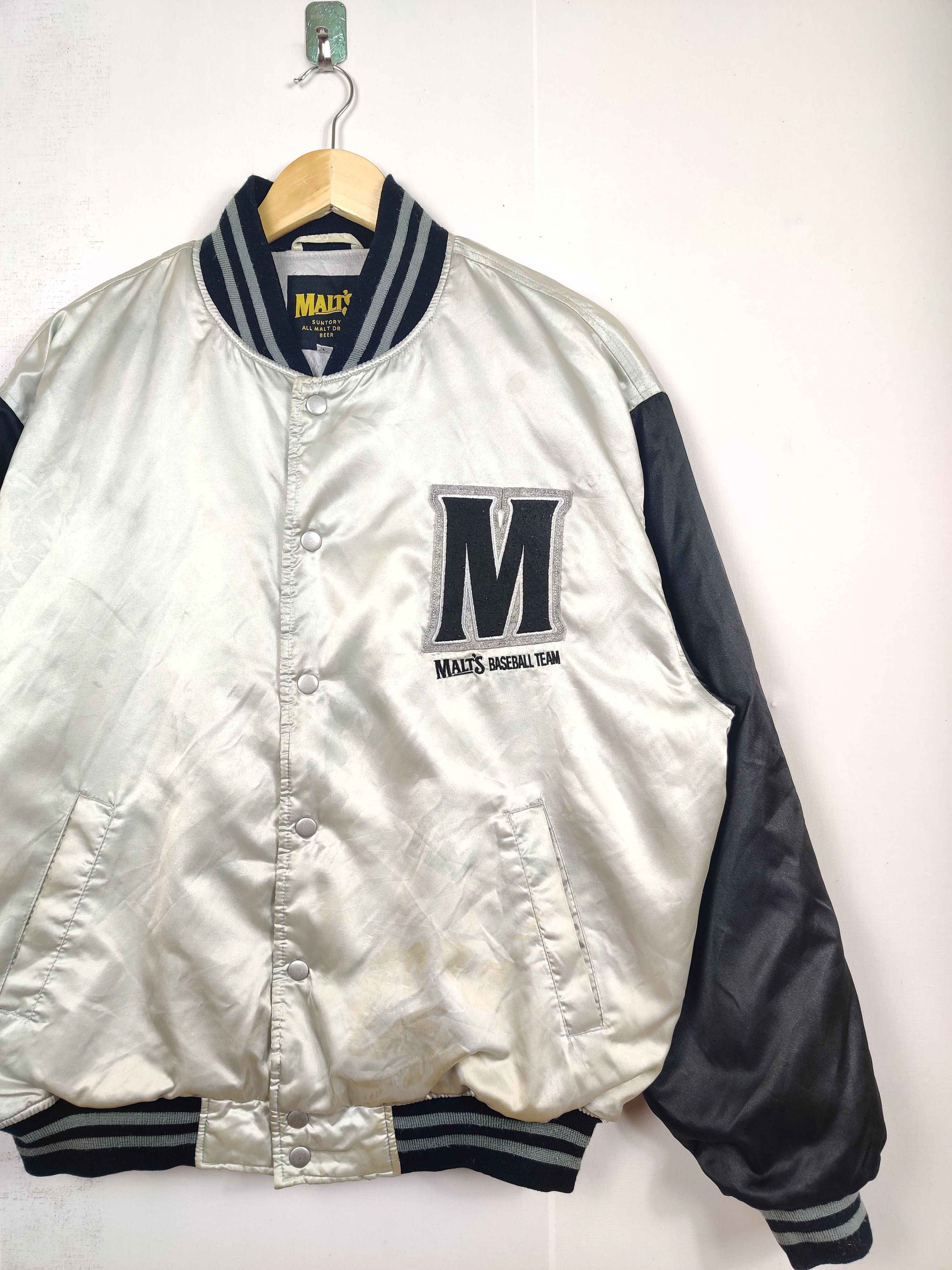 MLB Vintage Malt's Baseball Team Bomber Jacket Size US L / EU 52-54 / 3 - 3 Thumbnail