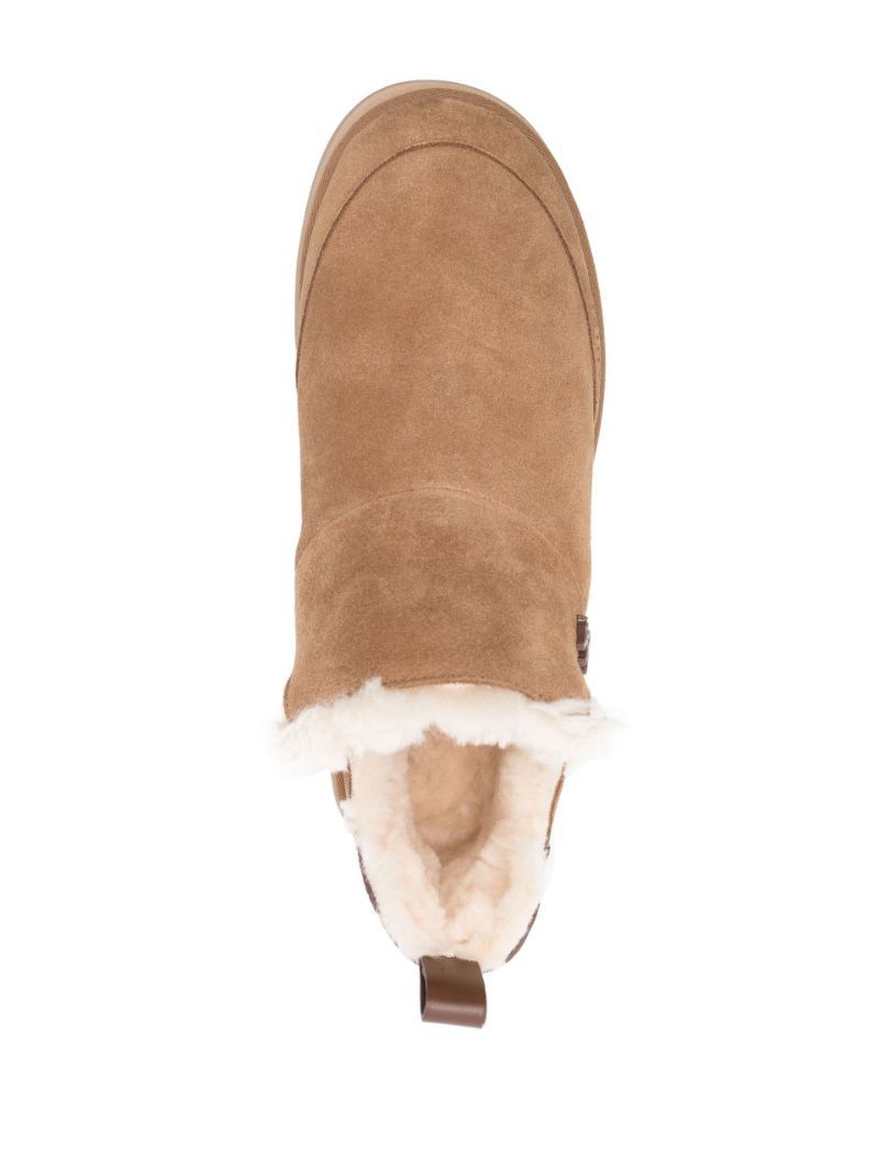Brown Malibu Shearling Ankle Boots