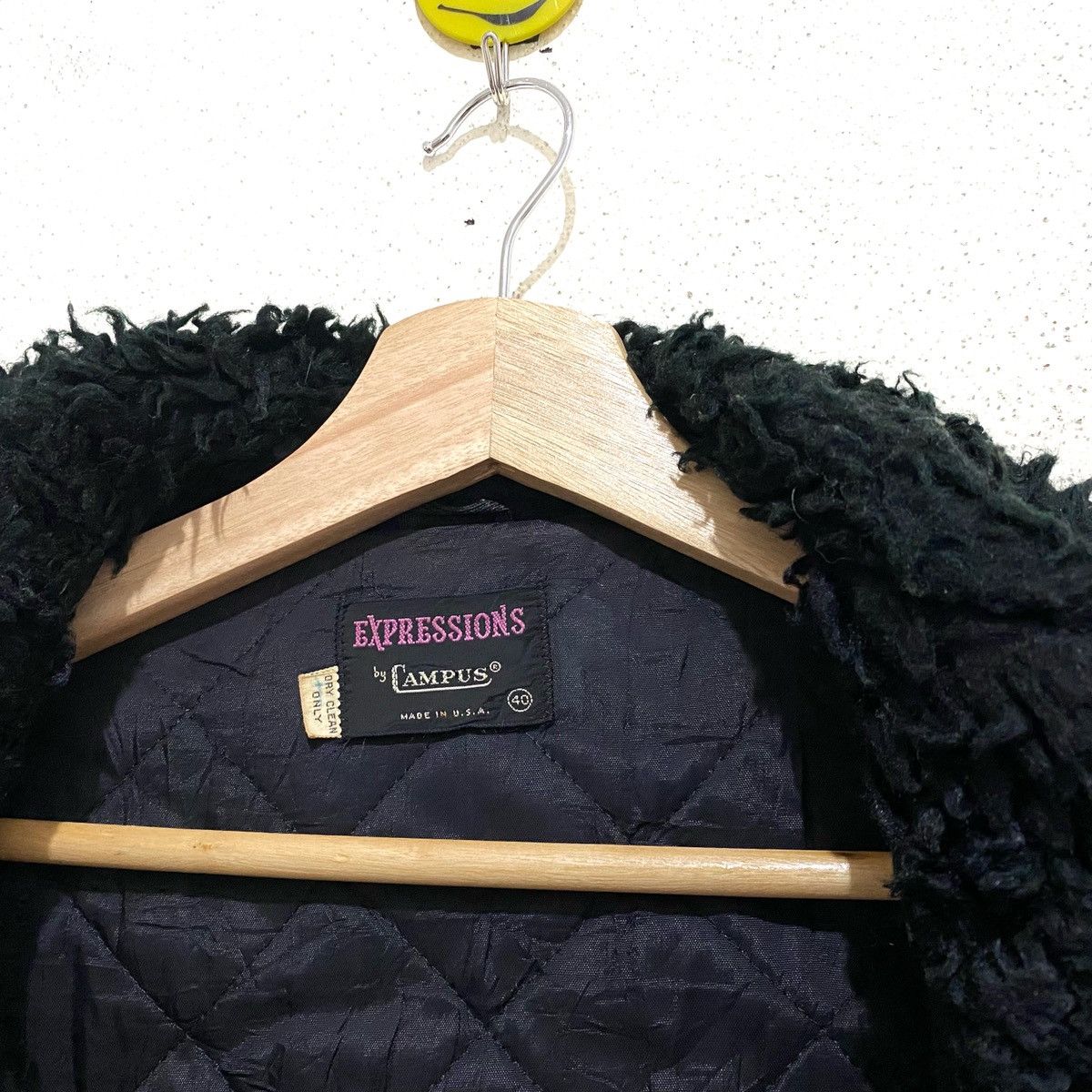 Vintage Vtg EXPRESSIONS CAMPUS Wool Blanket Pendleton Leather Jacket Size US M / EU 48-50 / 2 - 11 Thumbnail