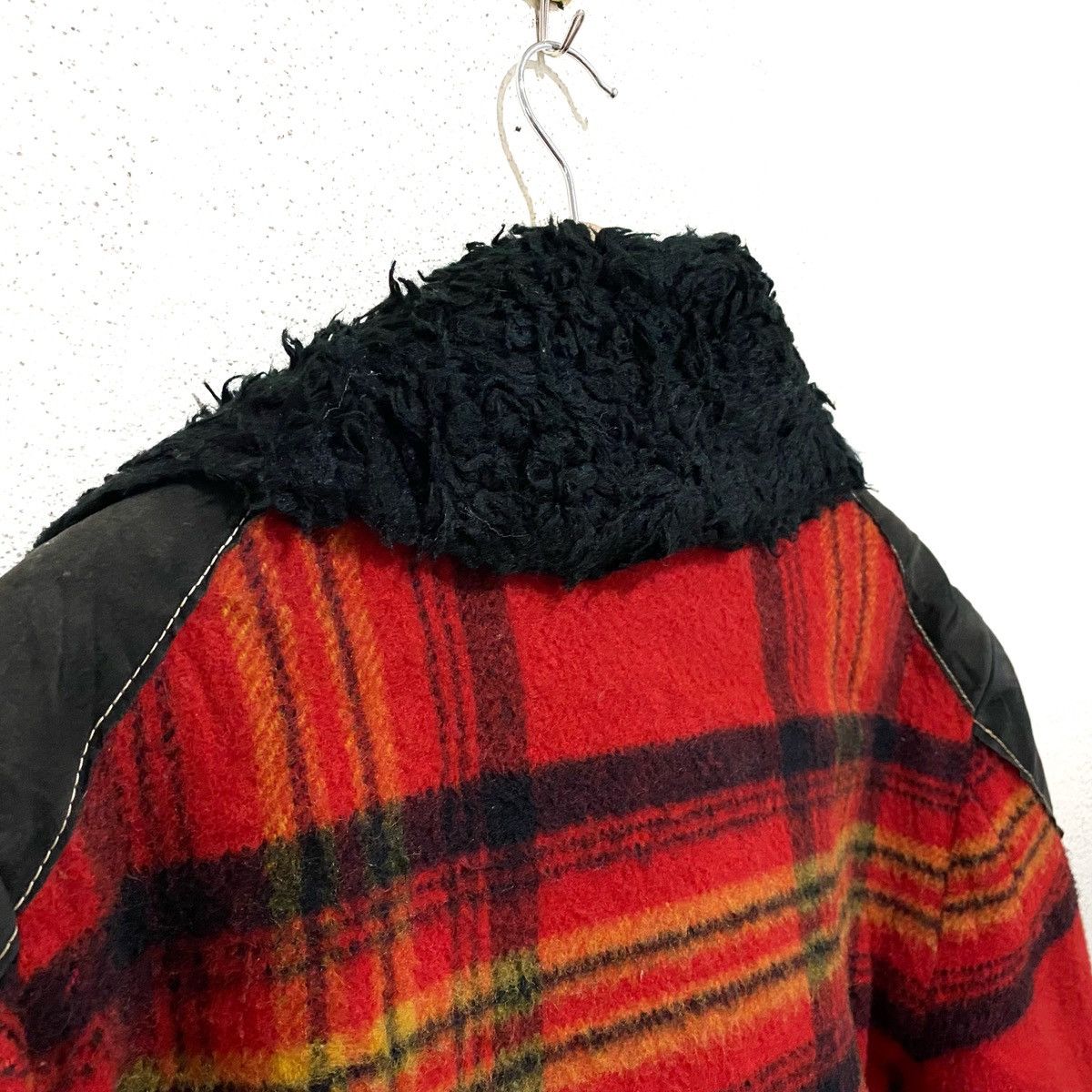 Vintage Vtg EXPRESSIONS CAMPUS Wool Blanket Pendleton Leather Jacket Size US M / EU 48-50 / 2 - 9 Thumbnail