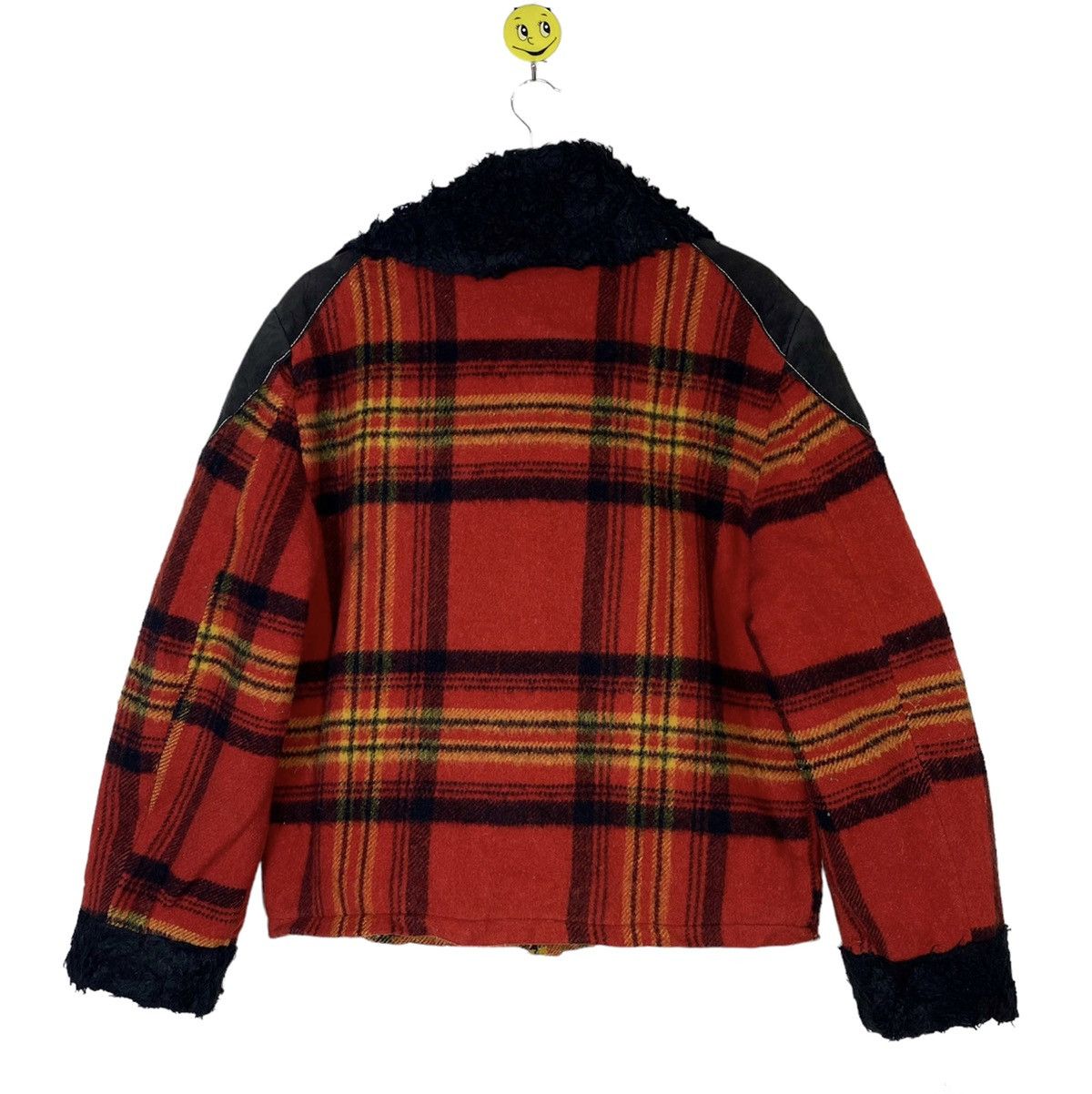 Vintage Vtg EXPRESSIONS CAMPUS Wool Blanket Pendleton Leather Jacket Size US M / EU 48-50 / 2 - 8 Thumbnail