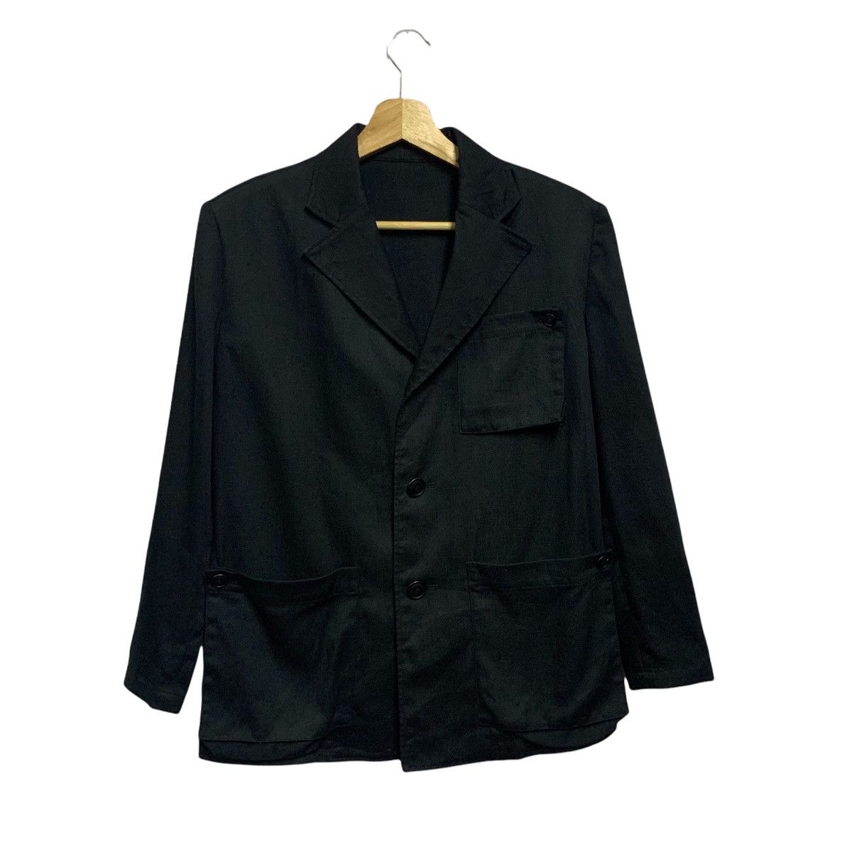 Issey Miyake Vintage Issey Miyake Hemp Black Jacket Size L / US 10 / IT 46 - 1 Thumbnail