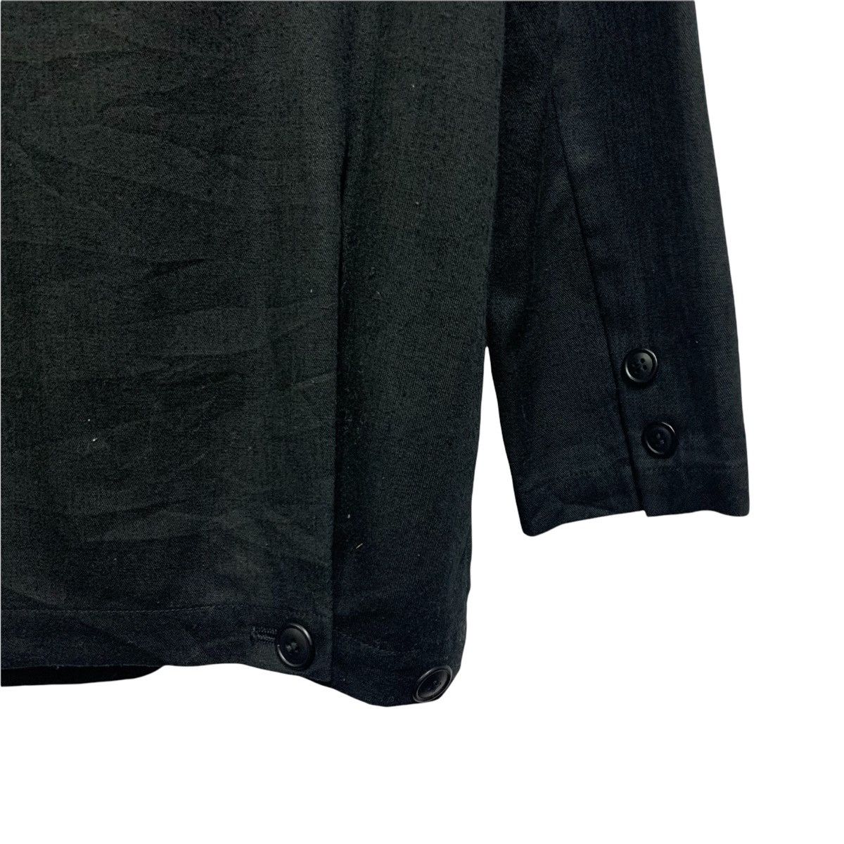 Issey Miyake Vintage Issey Miyake Hemp Black Jacket Size L / US 10 / IT 46 - 10 Thumbnail