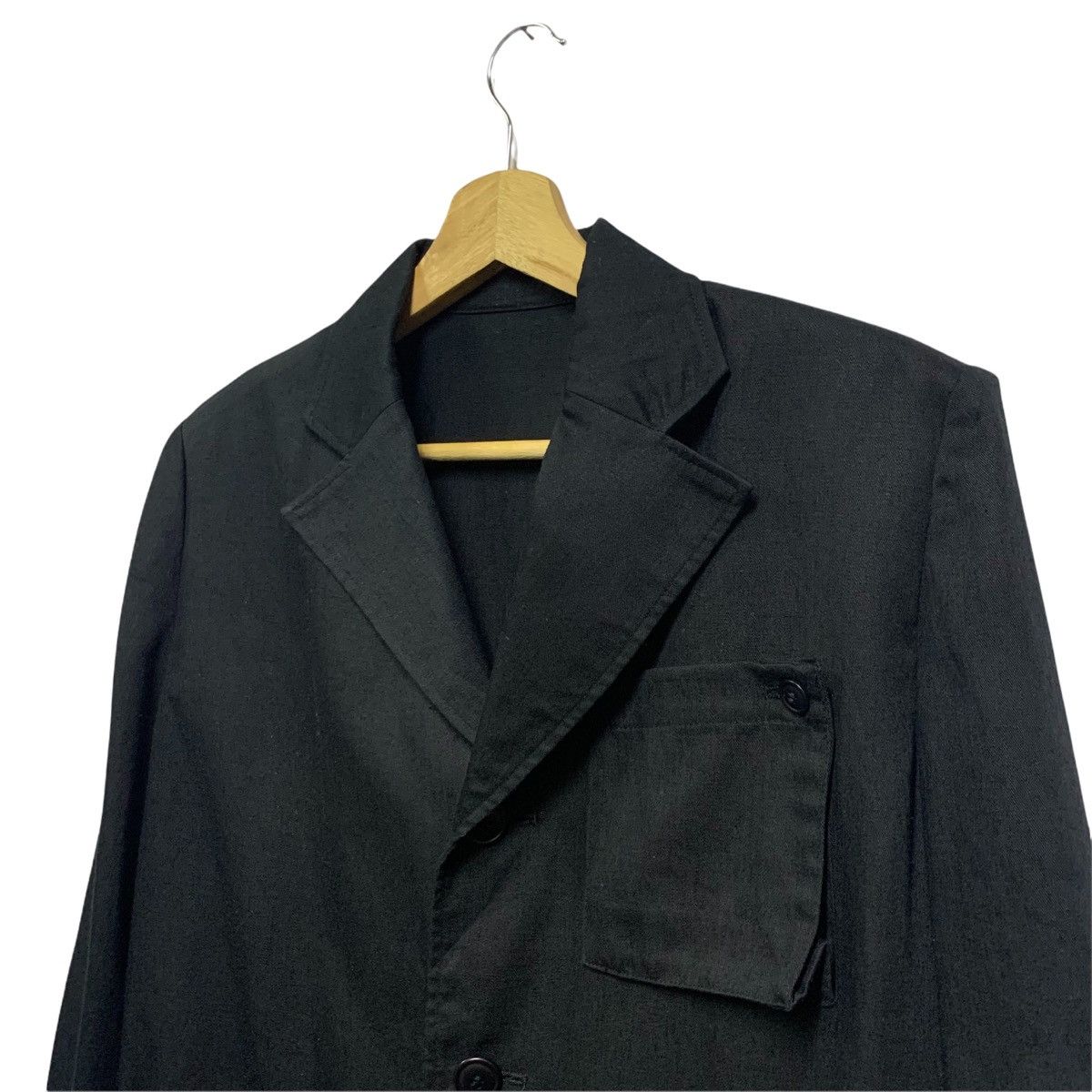 Issey Miyake Vintage Issey Miyake Hemp Black Jacket Size L / US 10 / IT 46 - 7 Thumbnail