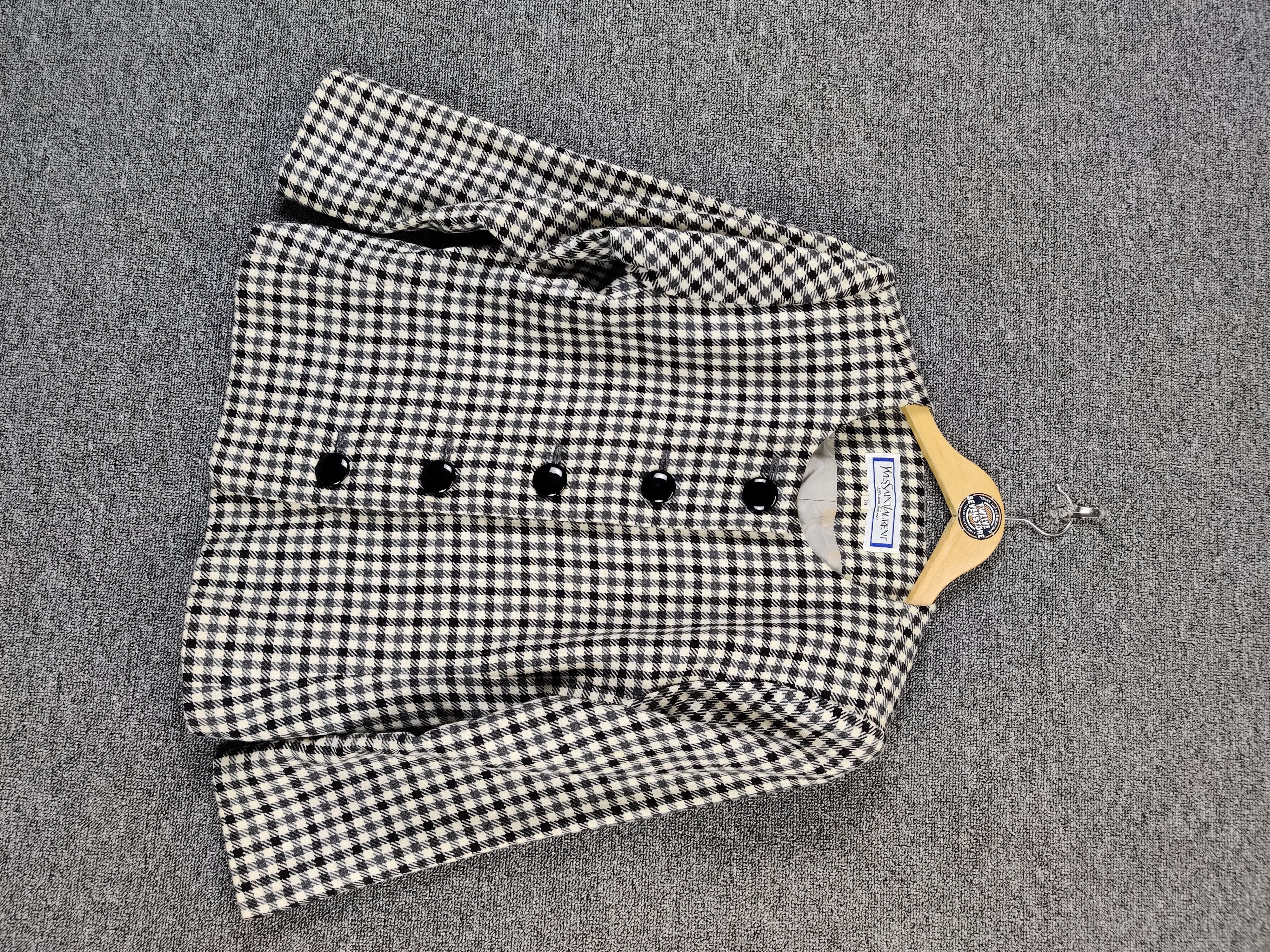 Yves Saint Laurent Vintage Yves Saint Laurent Diffusion Hommes Plaid Blazer Size M / US 6-8 / IT 42-44 - 2 Thumbnail