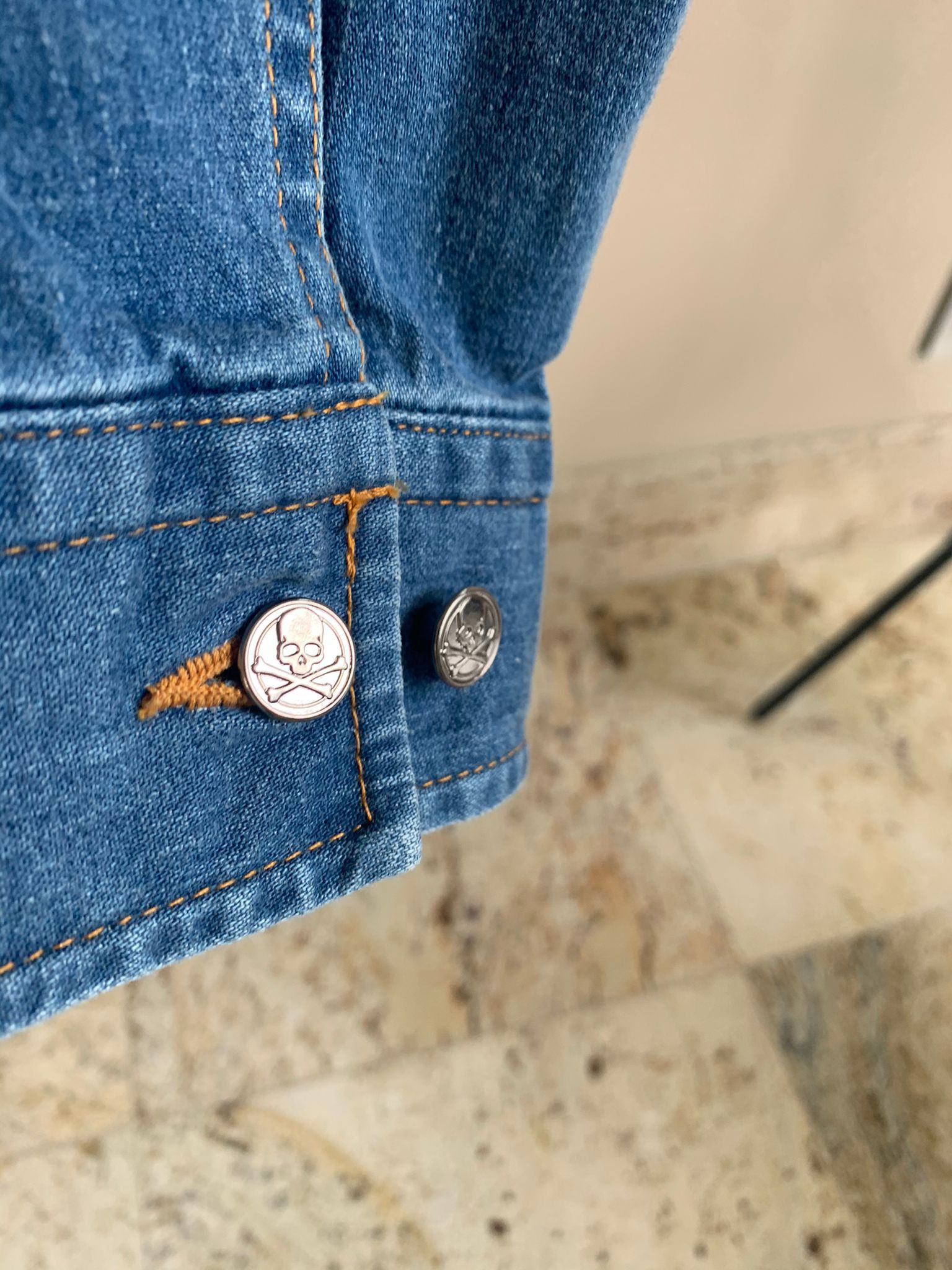 Mastermind Japan Logo Denim Jacket in Blue | Grailed