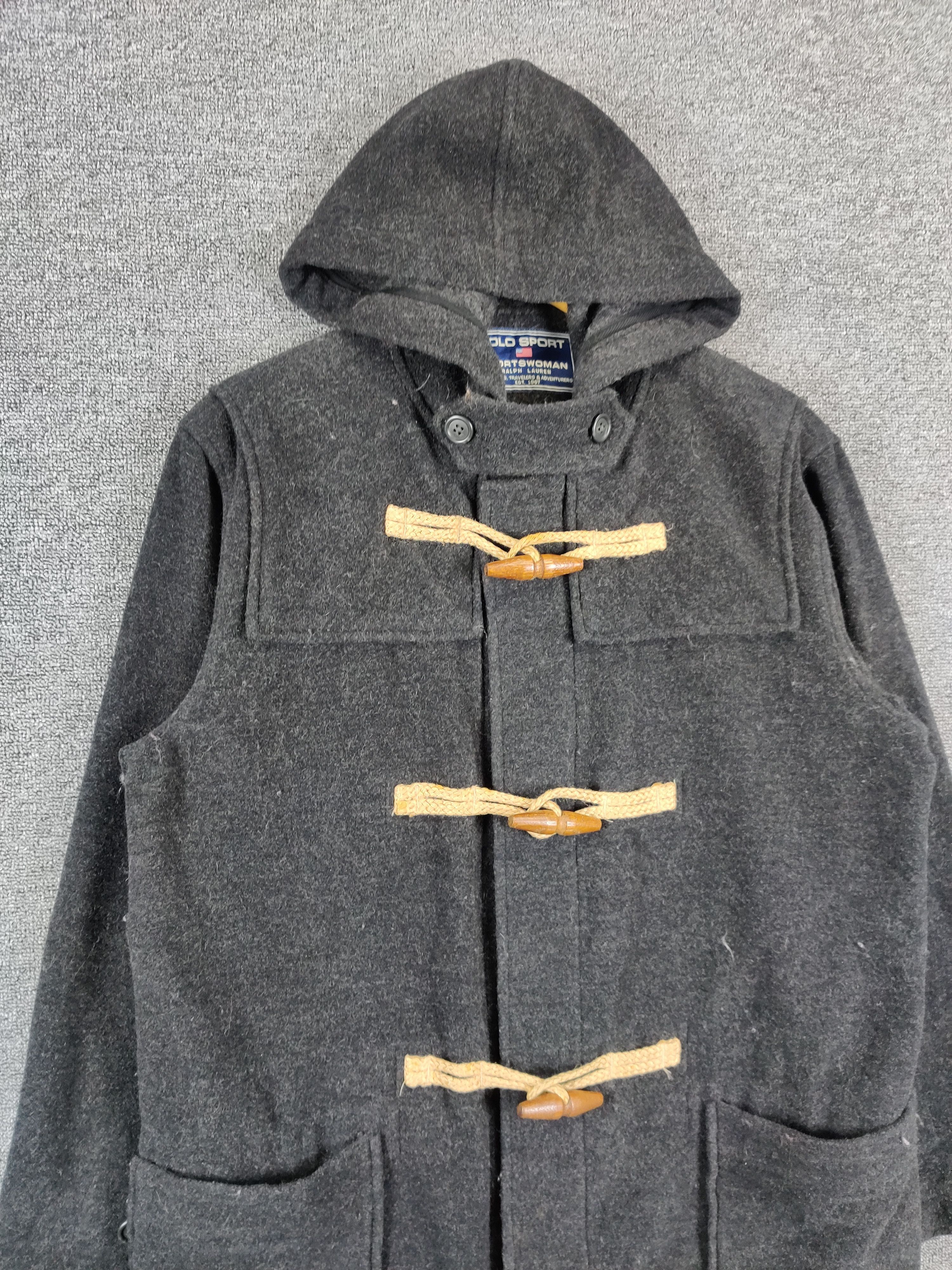 Vintage Polo Sport Ralph Lauren Wool Duffle Long Coat