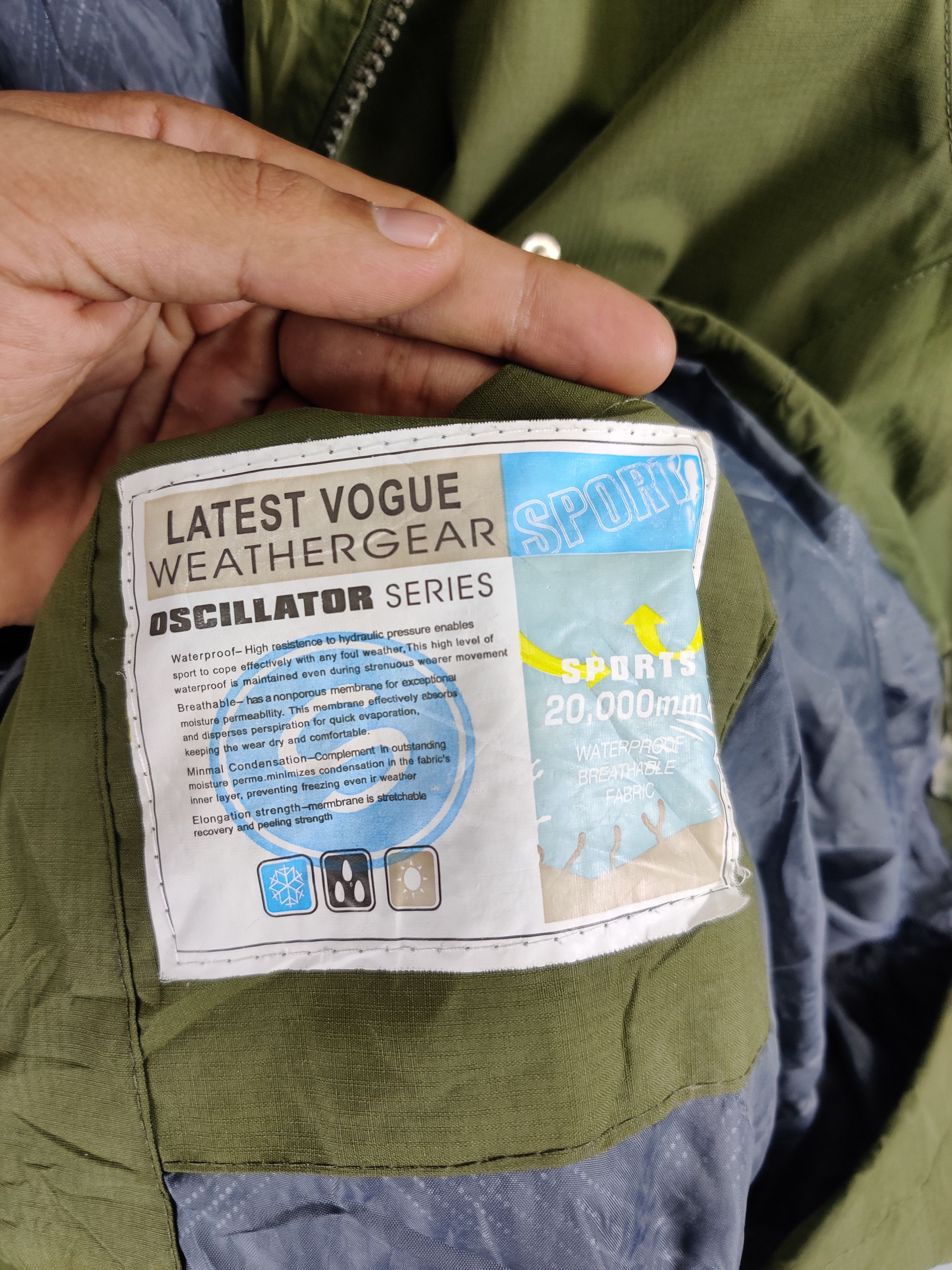 Japanese Brand Vintage Thrashed Vogue Dress Wheatergear Windbreaker Jacket Size US XL / EU 56 / 4 - 8 Thumbnail