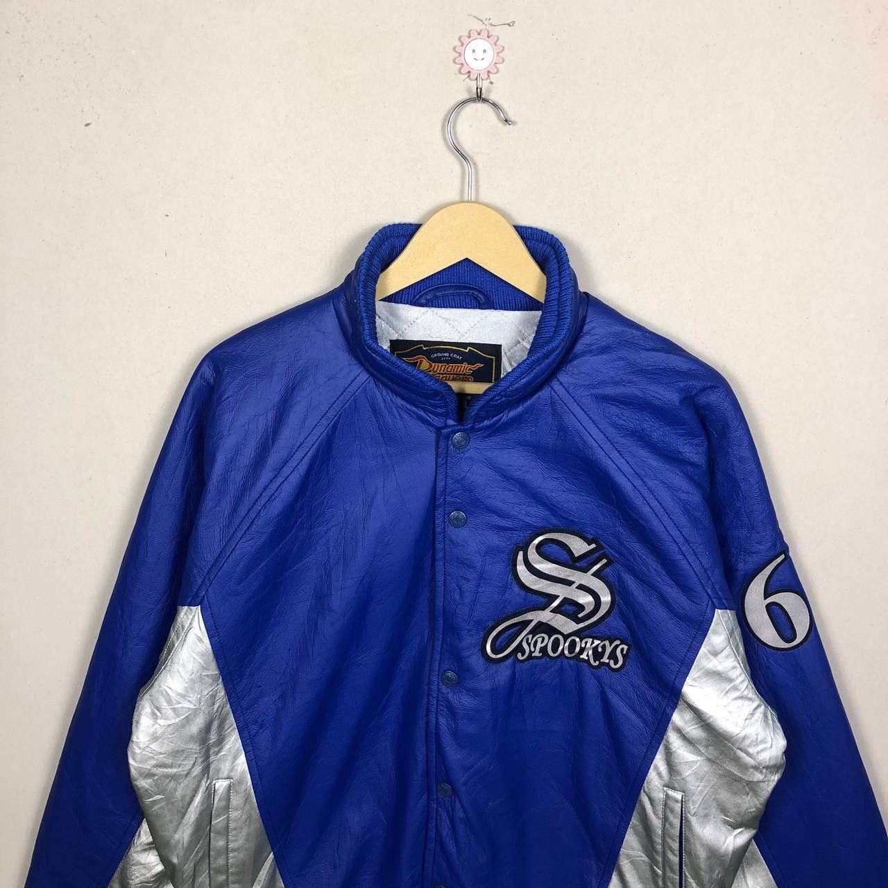 Other Vintage 90s Dynamic Leagues Blue Stadium Jacket Size US L / EU 52-54 / 3 - 3 Thumbnail