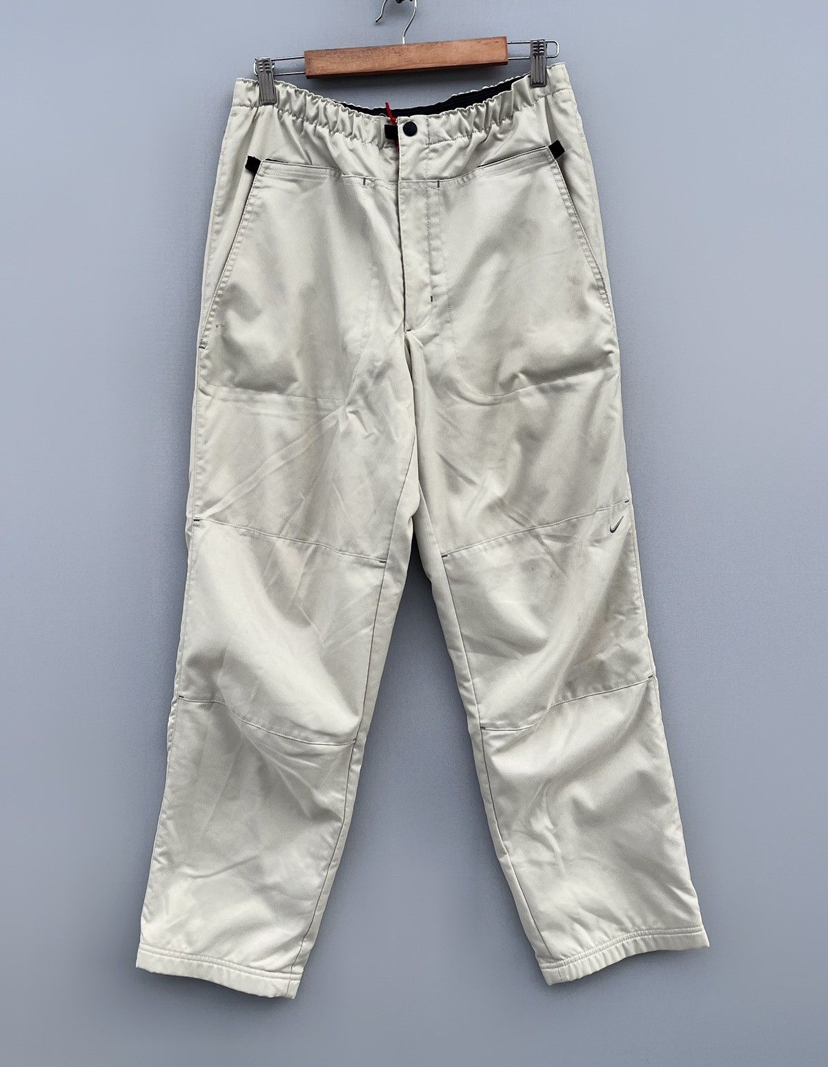 🔥Rare NIKE Convertible Shimmer Nylon Fleece Lined Tech Pants