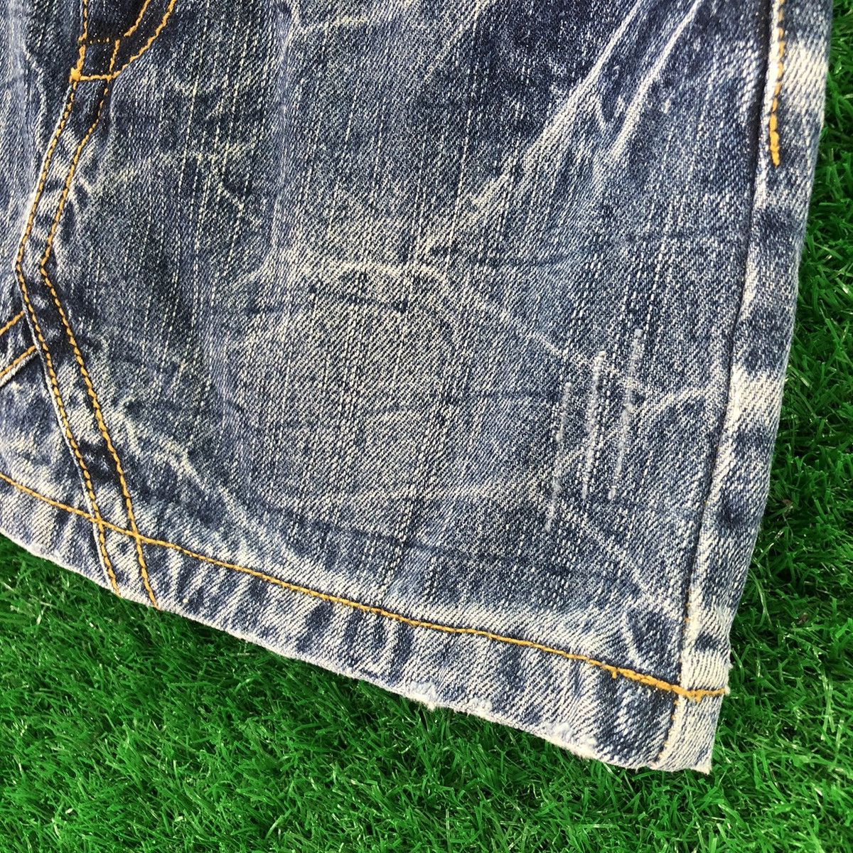 Japanese Brand Vintage 90's Blue Denim Sexy Mini Skirt by Vence Jeans Size 28" / US 6 / IT 42 - 3 Thumbnail