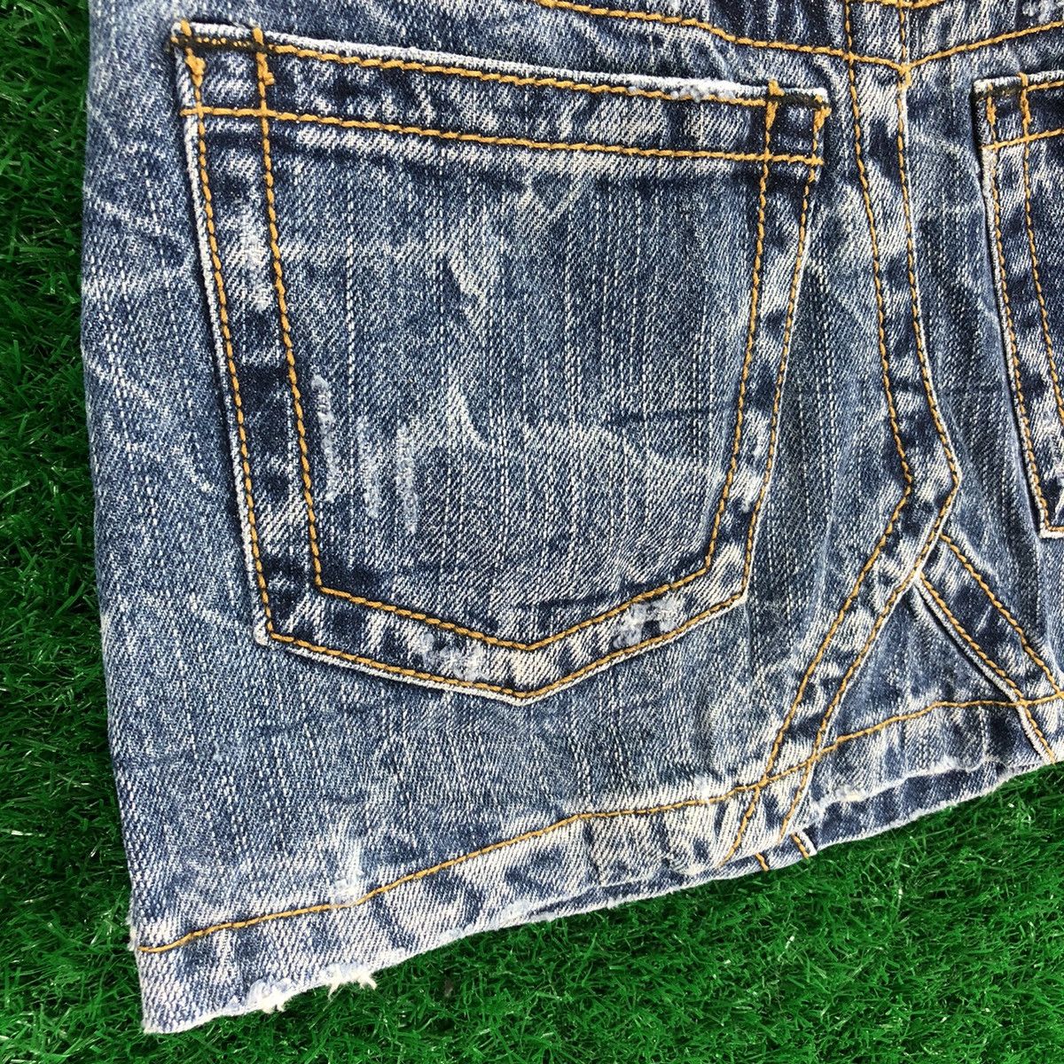 Japanese Brand Vintage 90's Blue Denim Sexy Mini Skirt by Vence Jeans Size 28" / US 6 / IT 42 - 6 Thumbnail