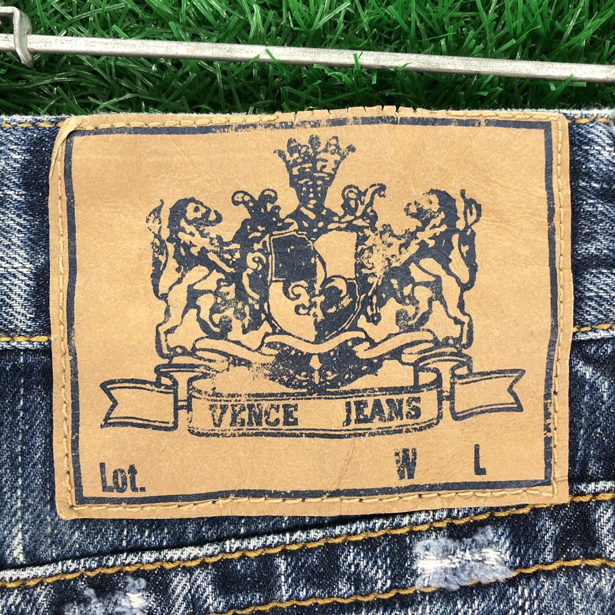 Japanese Brand Vintage 90's Blue Denim Sexy Mini Skirt by Vence Jeans Size 28" / US 6 / IT 42 - 13 Thumbnail