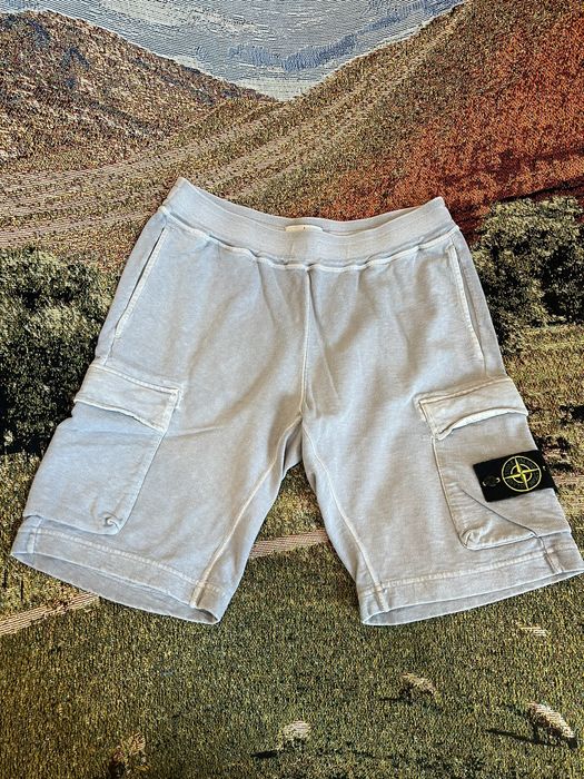 Lavender stone island sales shorts