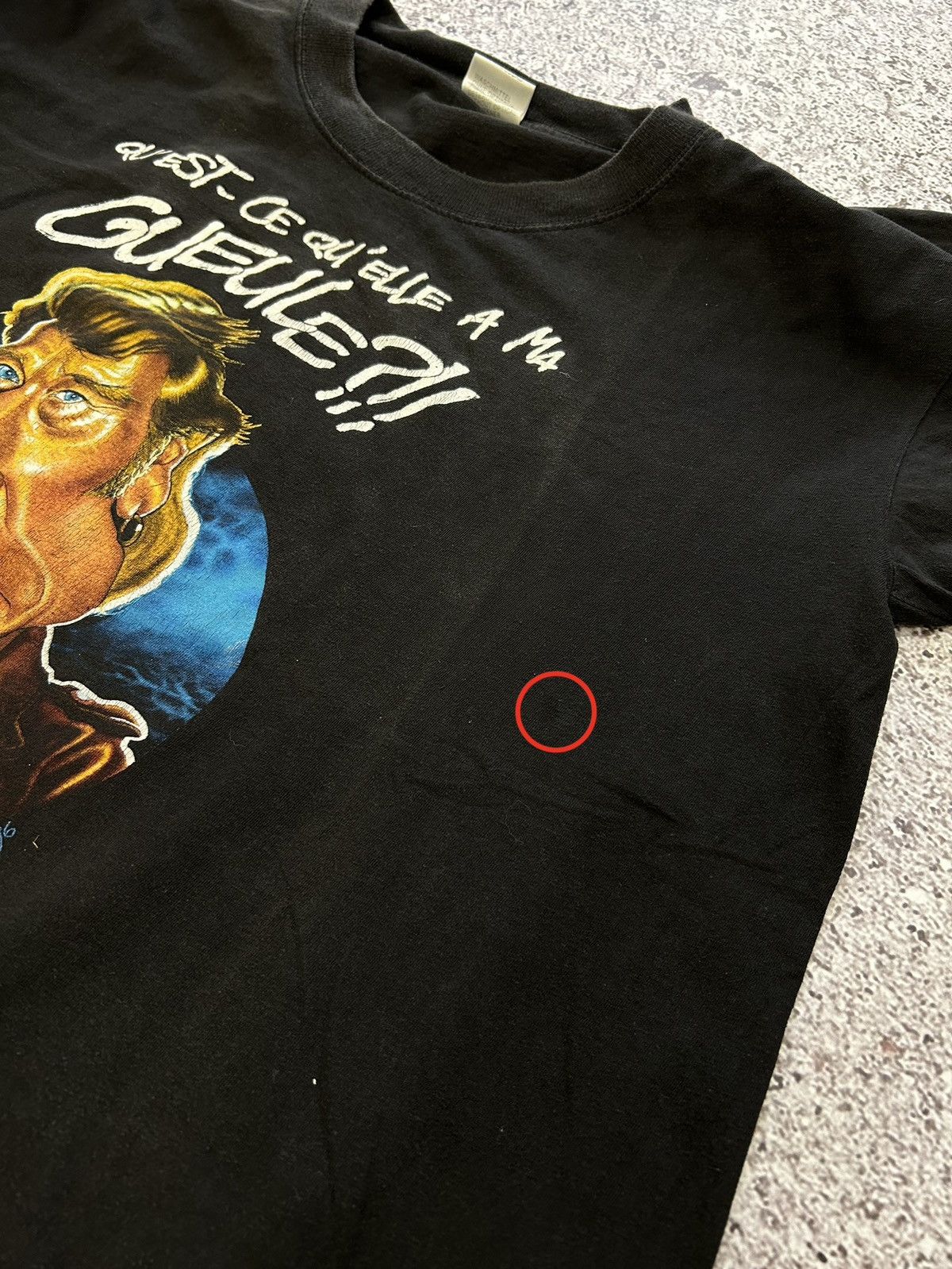 Band Tees × Vintage Qu'est Ce Qu'elle A Ma Gueule Caricature Johnny 1996 T-shirt Size US XL / EU 56 / 4 - 10 Thumbnail