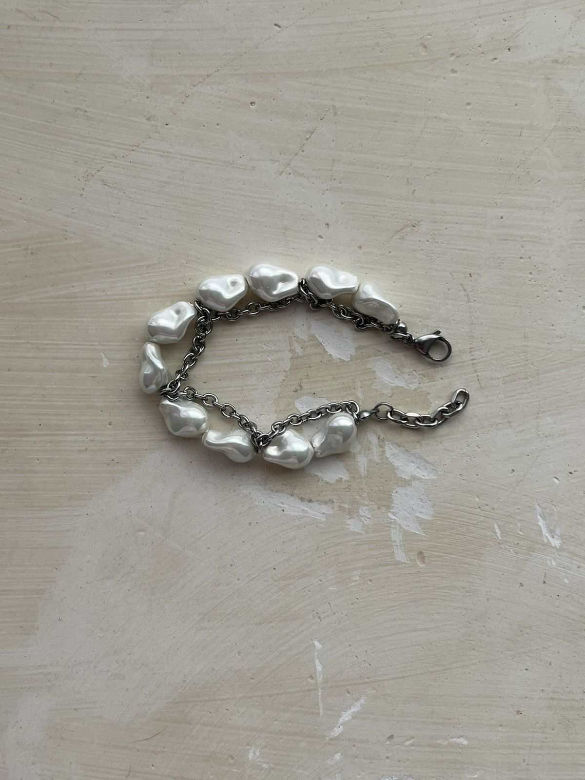 Vintage Punk Baroque Pearl Bracelet Size ONE SIZE - 1 Thumbnail