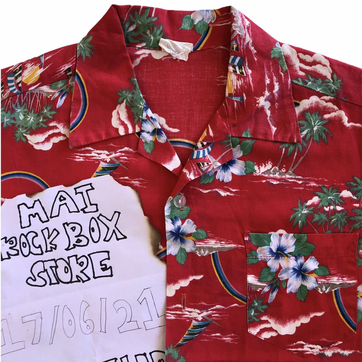 Batik Bay Vintage 80's Hawaiian Shirt Floral Motif Size US XS / EU 42 / 0 - 4 Thumbnail