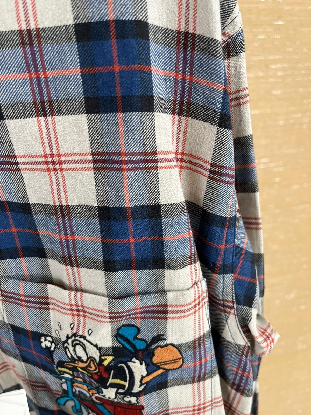 Gucci Donal Duck Embroidered Checker Cotton Shirt in Multicolor Size US M / EU 48-50 / 2 - 15 Thumbnail
