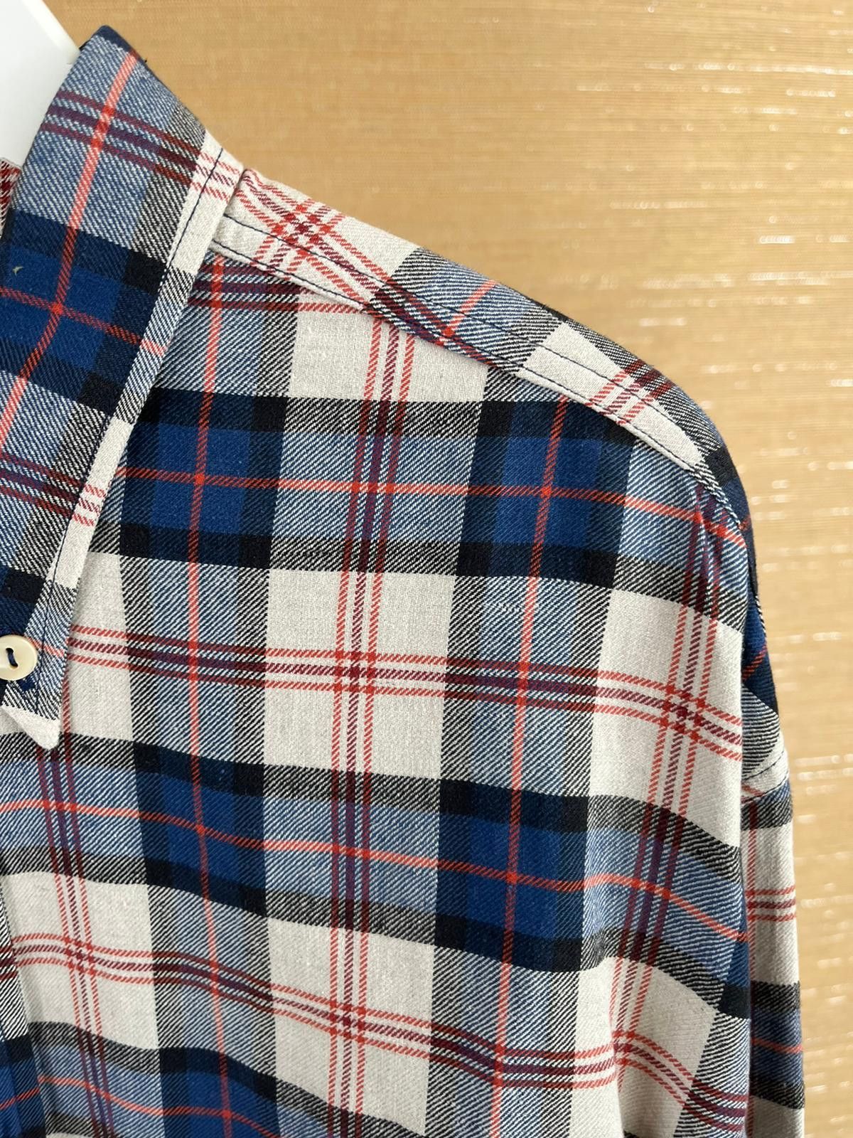 Gucci Donal Duck Embroidered Checker Cotton Shirt in Multicolor Size US M / EU 48-50 / 2 - 10 Thumbnail