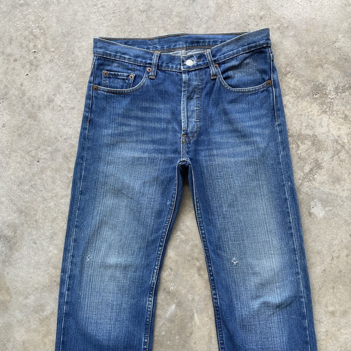 Levi's Vintage Levi’s 501 Big E Faded Denim Jeans Pants W31x33.5 Size US 31 - 2 Thumbnail