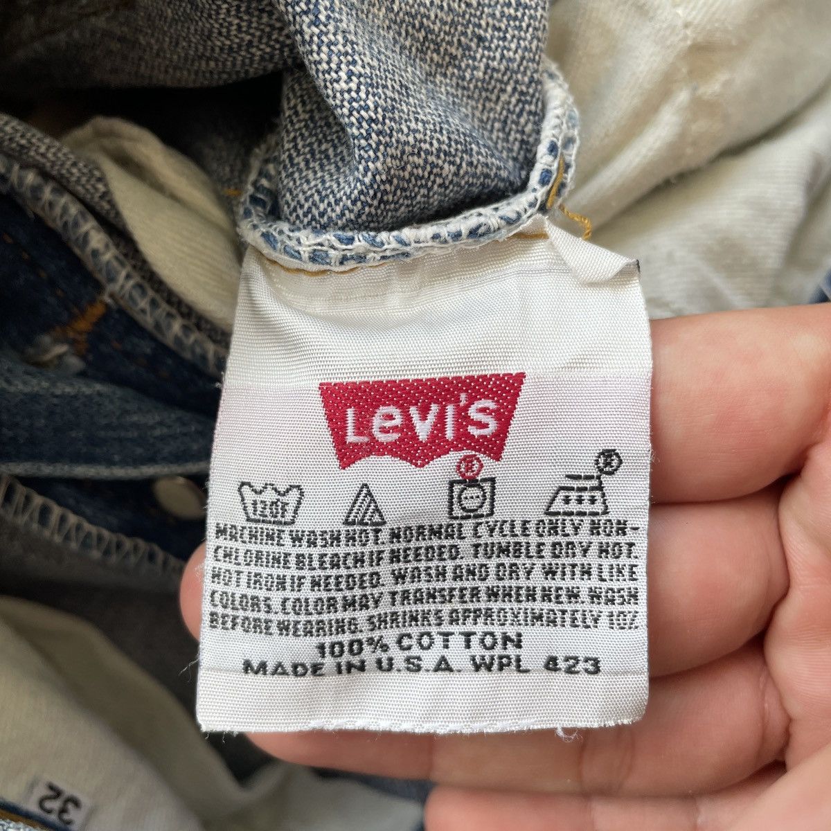 Levi's Vintage Levi’s 501 Big E Faded Denim Jeans Pants W31x33.5 Size US 31 - 9 Thumbnail