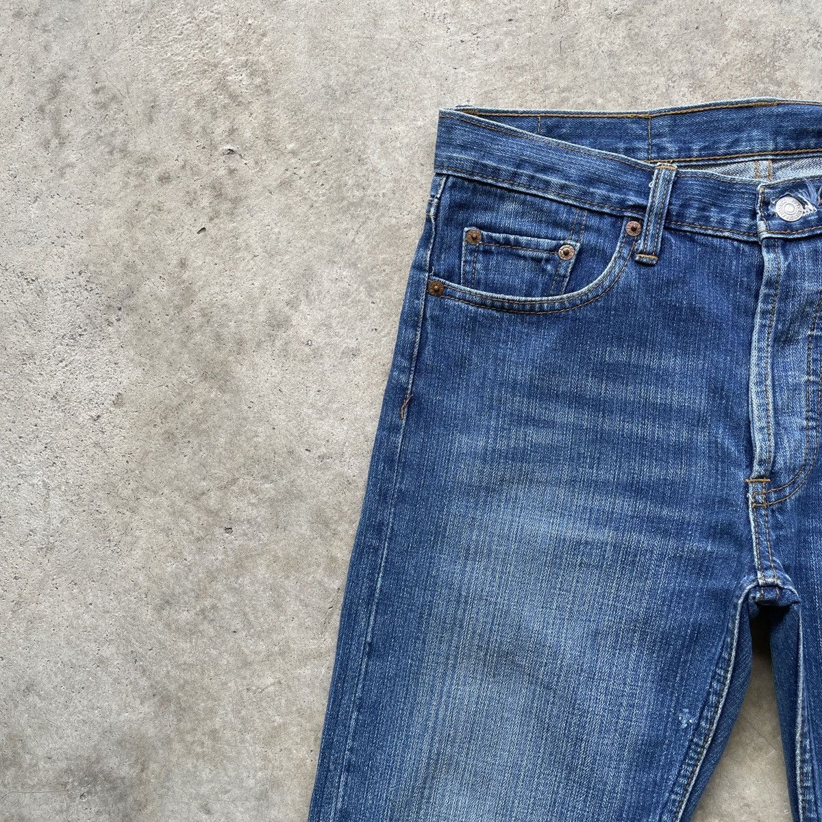Levi's Vintage Levi’s 501 Big E Faded Denim Jeans Pants W31x33.5 Size US 31 - 3 Thumbnail