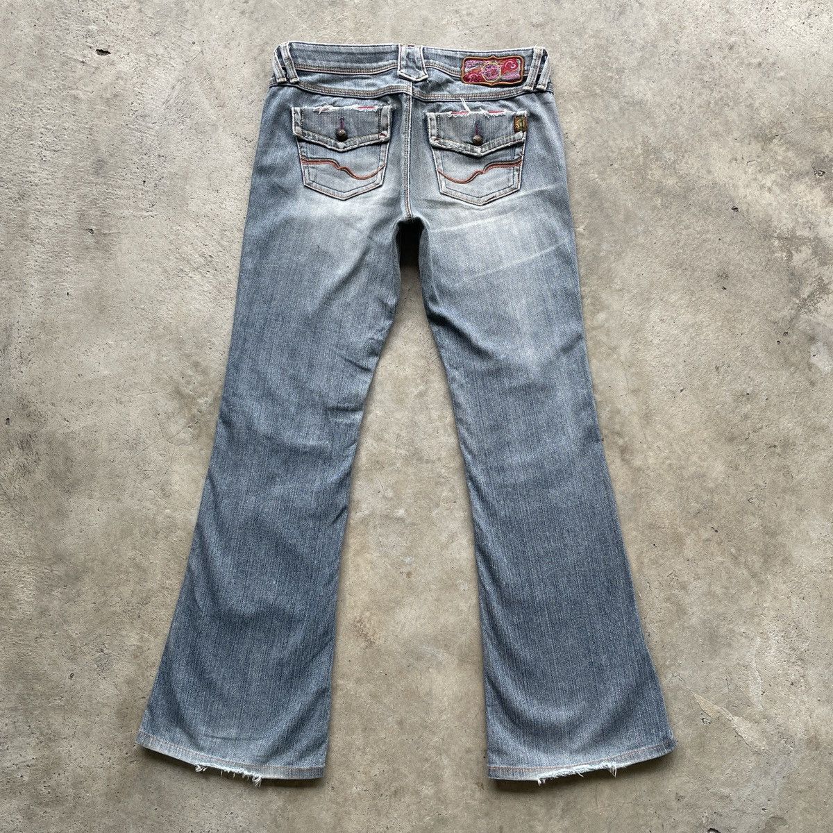 Japanese Brand Vintage Japanese Faded Flare Denim Jeans Pants W28 Size 28" / US 6 / IT 42 - 13 Thumbnail