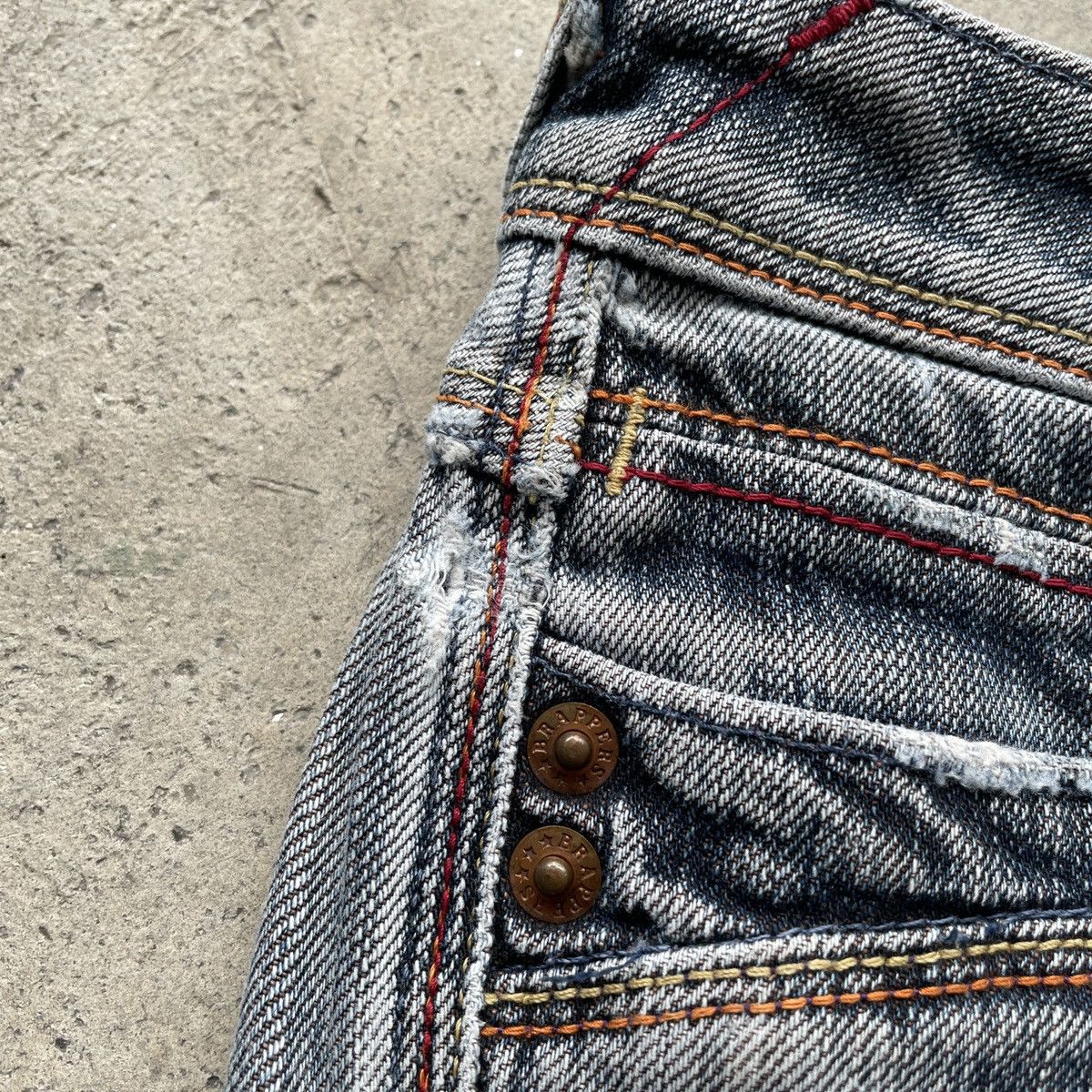 Japanese Brand Vintage Japanese Faded Flare Denim Jeans Pants W28 Size 28" / US 6 / IT 42 - 7 Thumbnail
