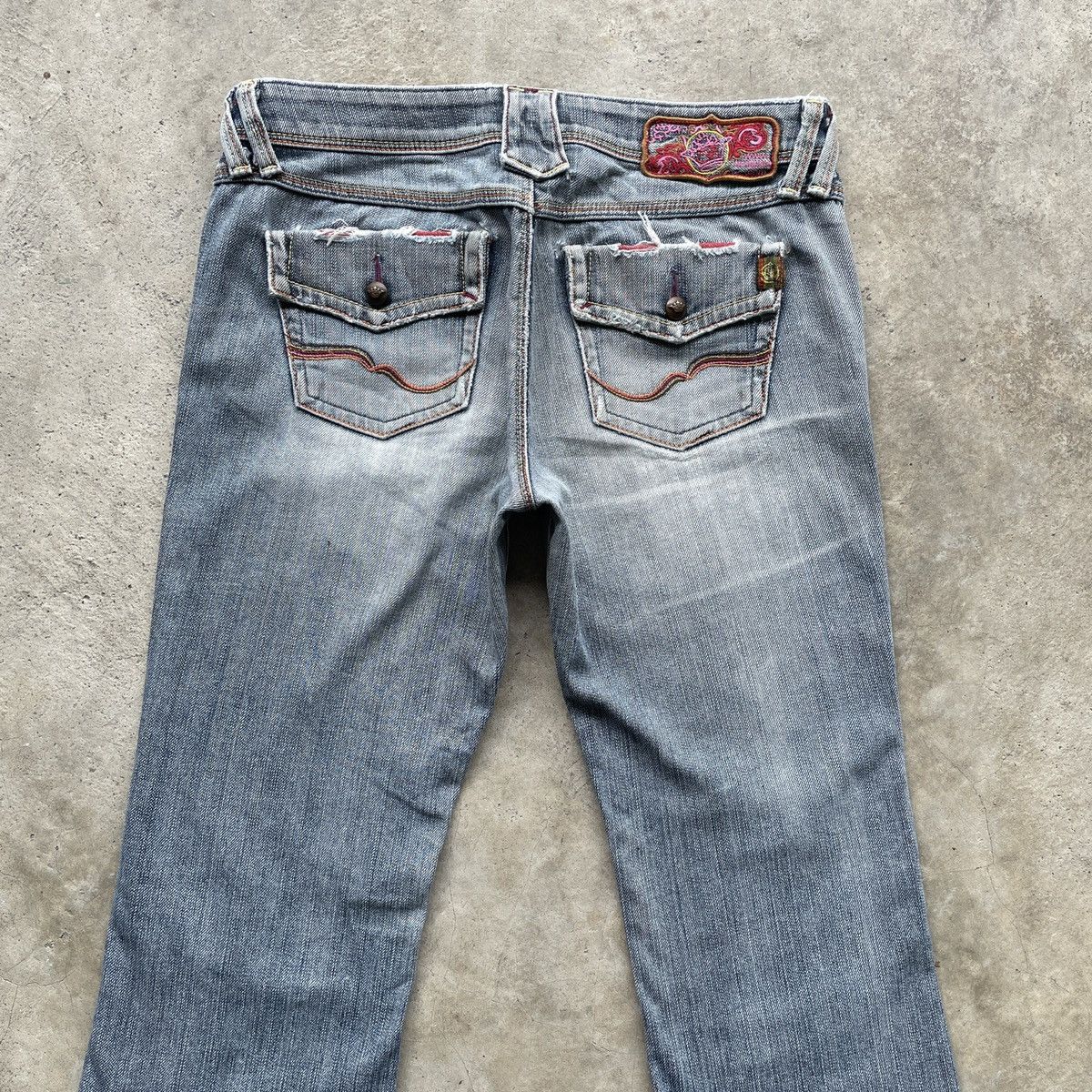 Japanese Brand Vintage Japanese Faded Flare Denim Jeans Pants W28 Size 28" / US 6 / IT 42 - 11 Thumbnail