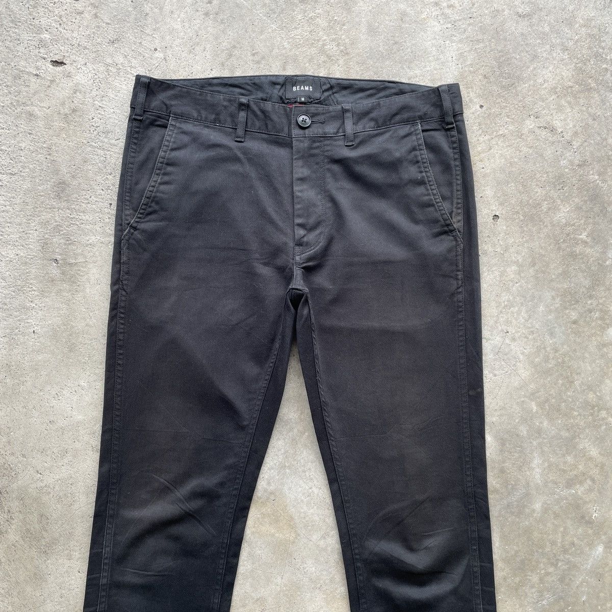 Beams Plus W31🔥 Vintage Beams Japan Skinny Black Trousers Casual Pants Size US 31 - 3 Thumbnail