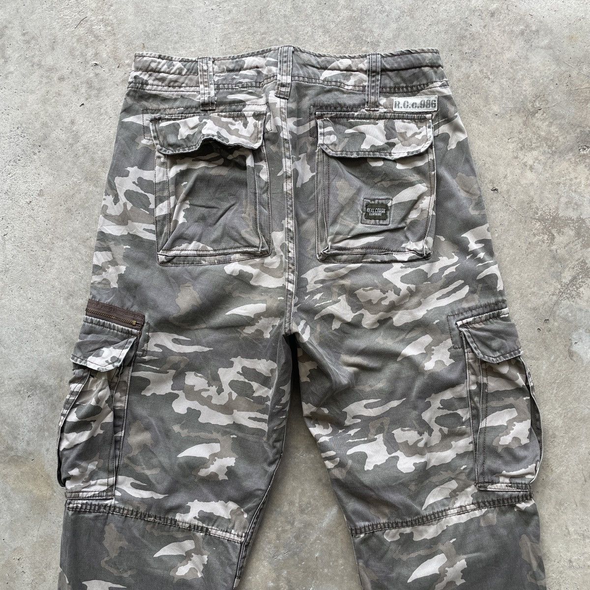 Japanese Brand 8 Pocket Vintage R.C.C 986 Faded Flare Military Cargo Pants Size US 32 / EU 48 - 14 Thumbnail