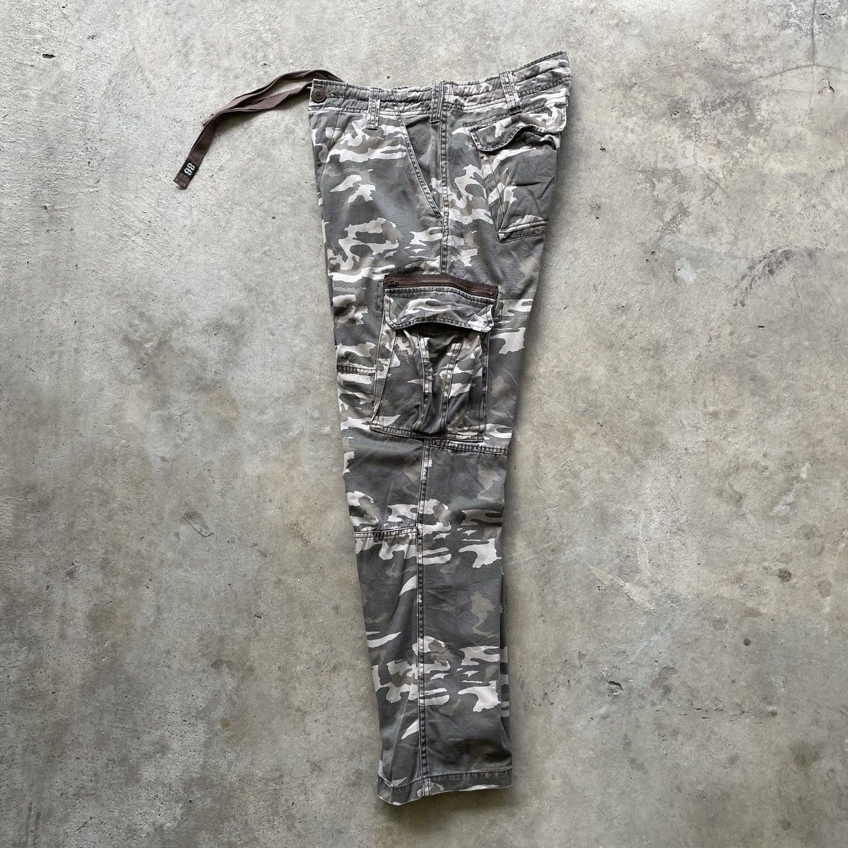 Japanese Brand 8 Pocket Vintage R.C.C 986 Faded Flare Military Cargo Pants Size US 32 / EU 48 - 8 Thumbnail