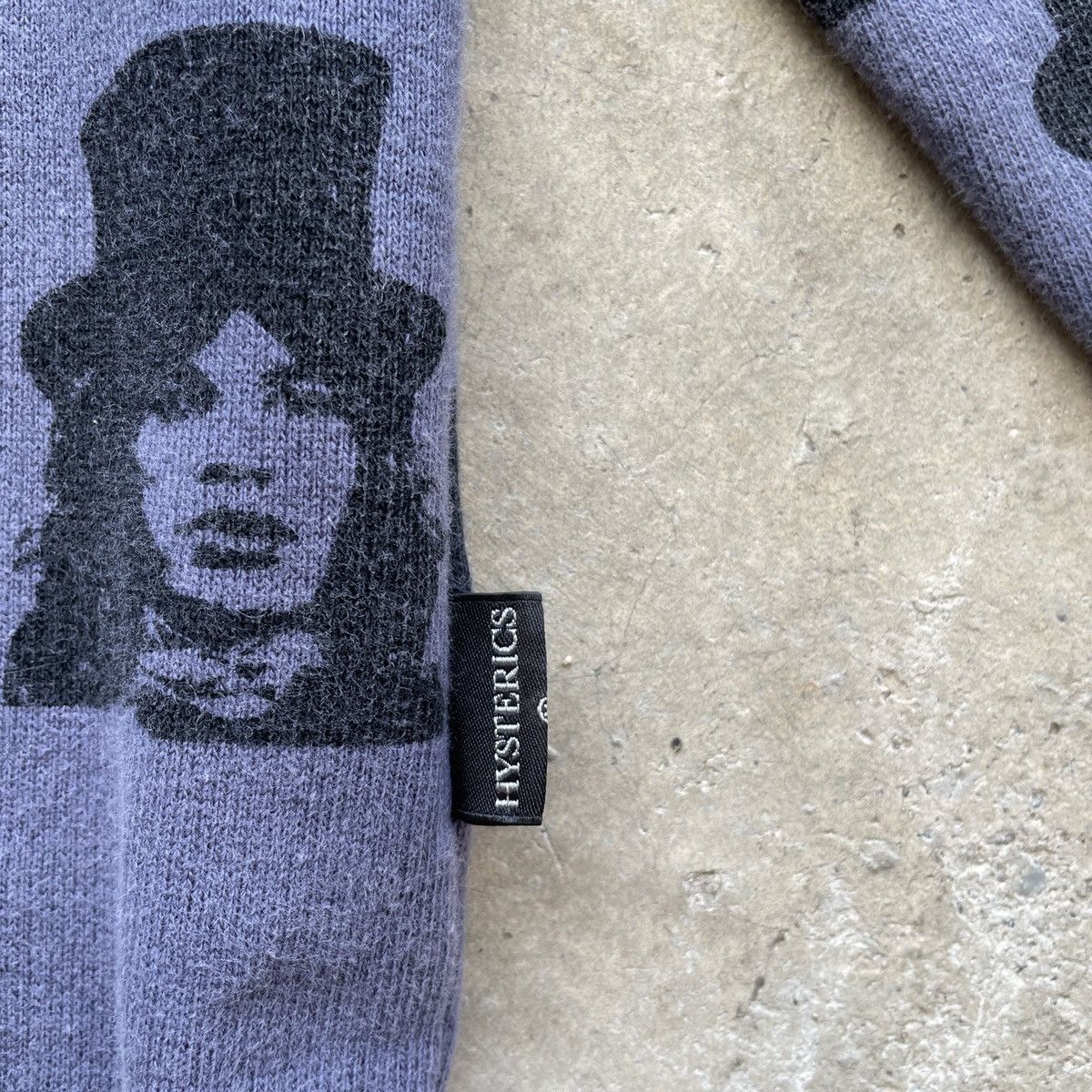 Hysteric Glamour × Japanese Brand × The Rolling Stones Hysterics Glamour X Mick Jagger Full Print Faded Sweatshirts Size US M / EU 48-50 / 2 - 7 Thumbnail