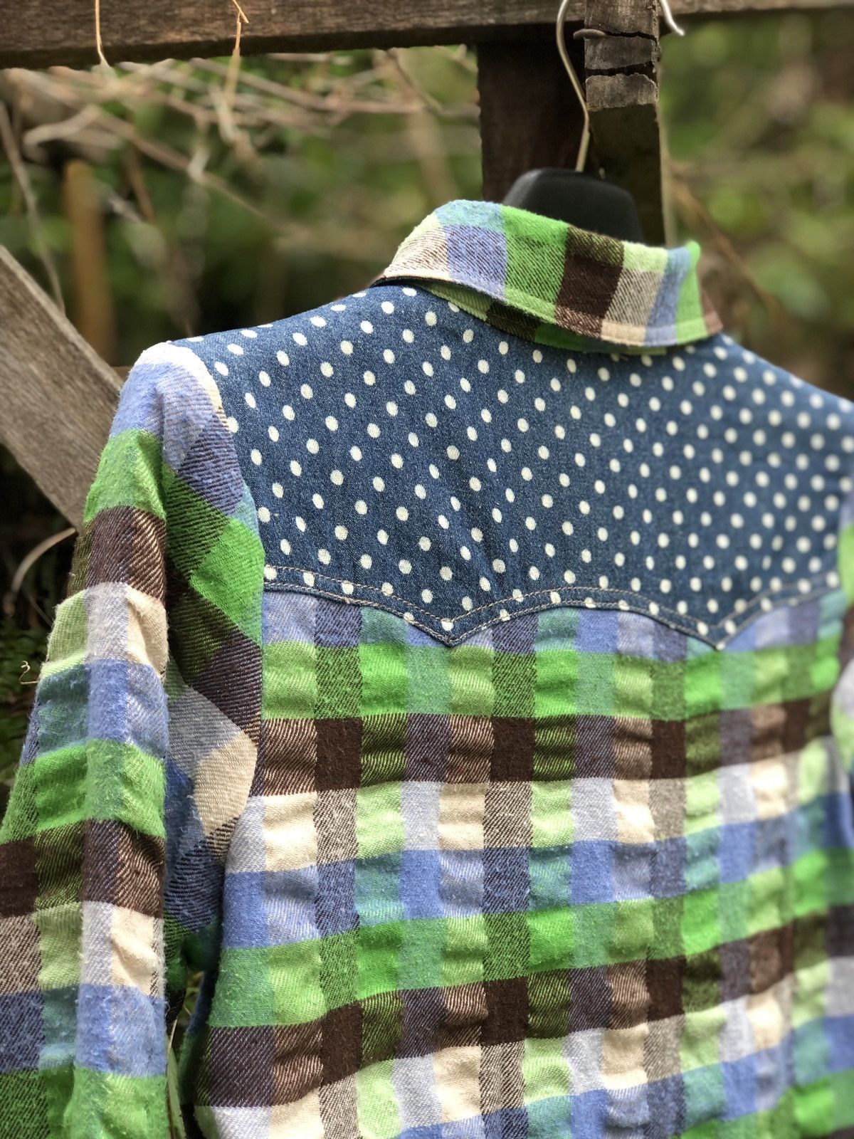 Flannel Vintage 90's Checkered Shirts Snap Button Up Size XS / US 0-2 / IT 36-38 - 5 Thumbnail