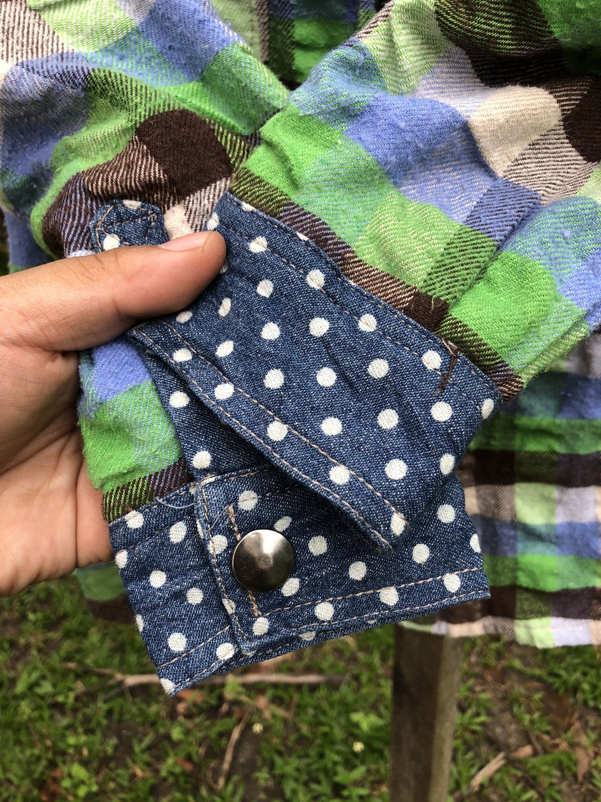 Flannel Vintage 90's Checkered Shirts Snap Button Up Size XS / US 0-2 / IT 36-38 - 8 Thumbnail